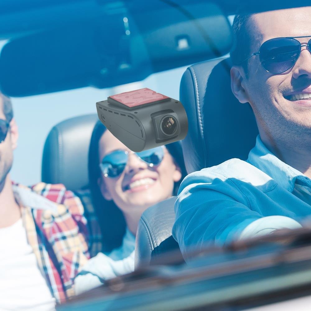 Pyle Dash Cam Car Recorder DVR - 2 Inch Monitor Blackbox Rear Camera View Full Color HD 1080p Video Security Loop Camcorder - PiP Night Vision Audio Record Micro SD & Built-In Microphone (PLDVRCAM30)