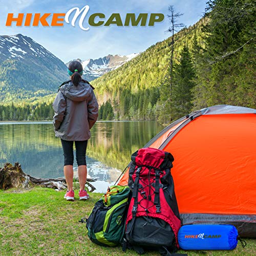 SereneLife Sleeping Pad for Camping - Compact Sleeping Mat with Quick-Inflating, Lightweight, and Tear-Resistant Backpacking Air Mattress with Carrying Bag for Camping, Backpacking, Hiking