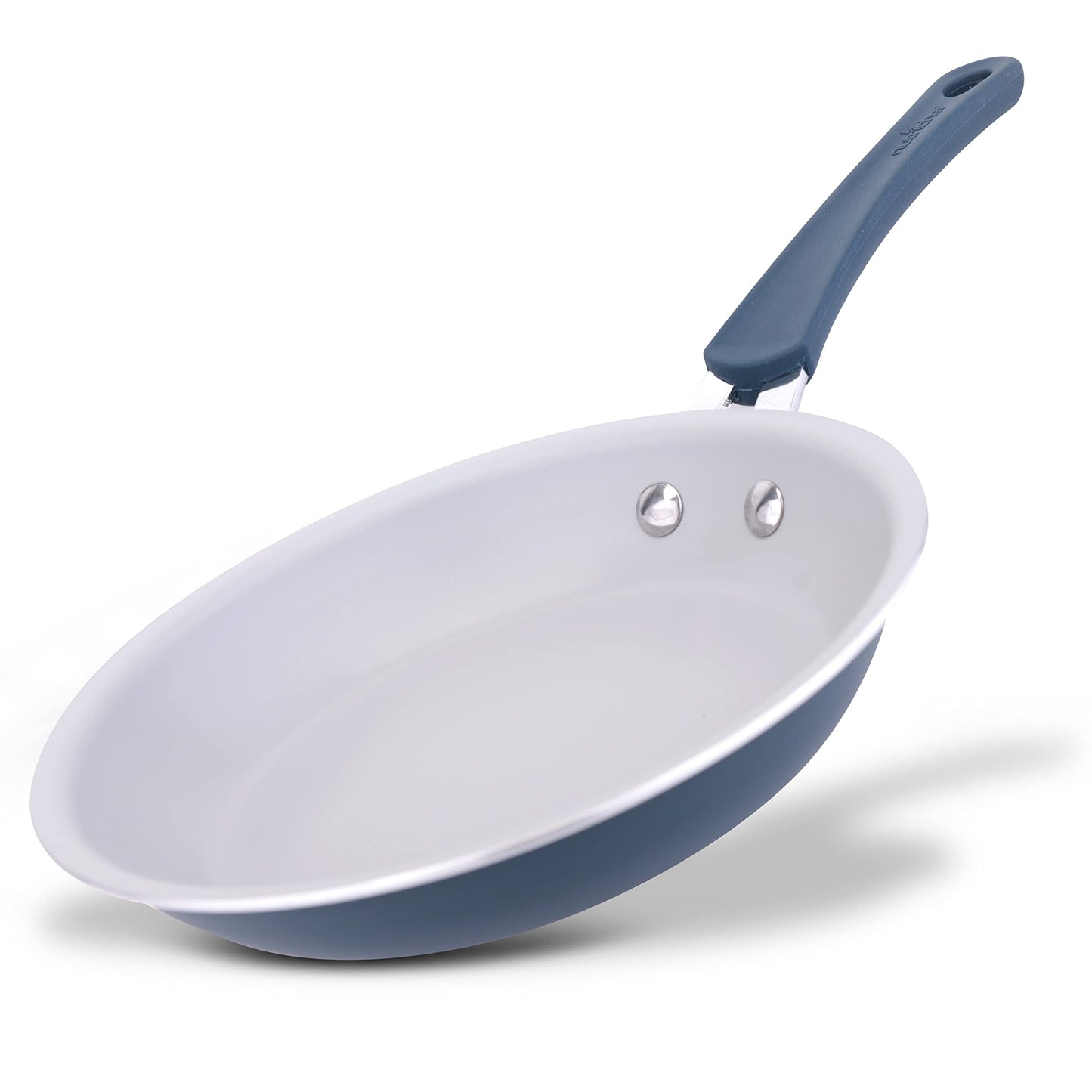 NutriChef 12'' Large Fry Pan - Non-Stick High-Qualified Kitchen Cookware, Heat Resistant Lacquer Outside, (Works with Models: NCCW14SBLU & NCCW20SBLU) - NCCW14SBLULFP