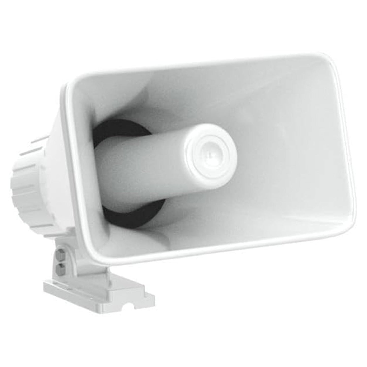 Pyle Indoor/Outdoor PA Horn Speaker - 8” Portable PA Speaker with 8 Ohms Impedance & 65 Watts Peak Power - Mounting Bracket & Hardware Included PHSP5, White