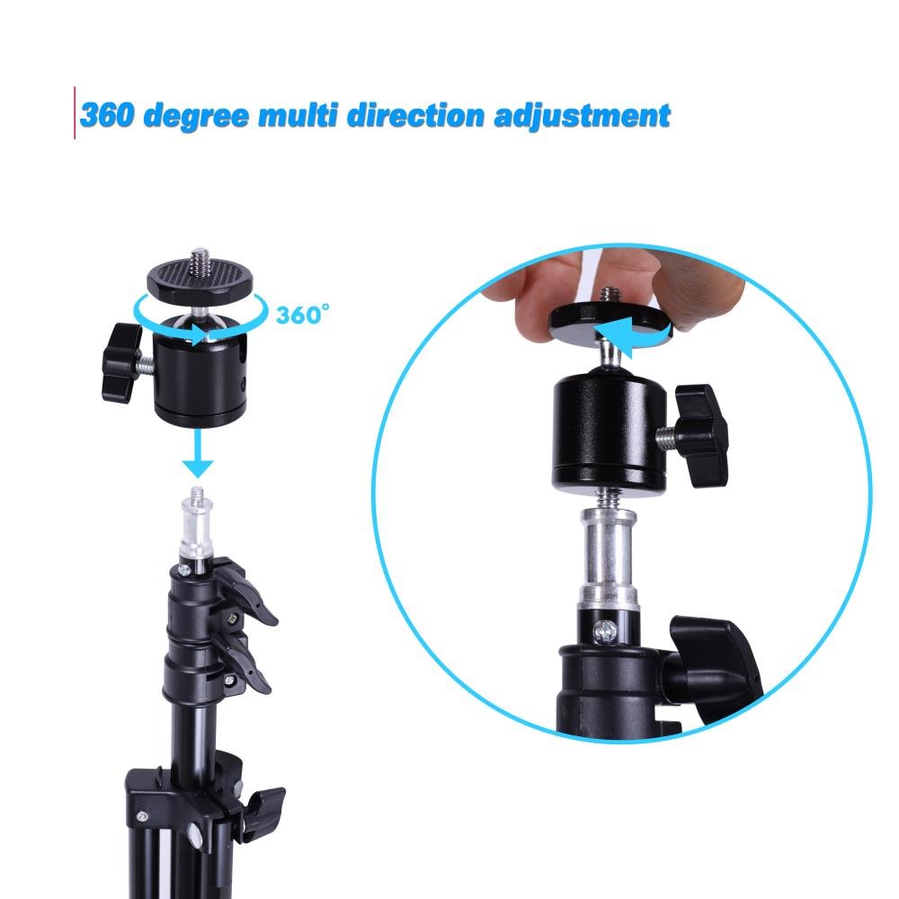 Pyle Portable Mini Projector Tripod Stand with 360° Rotation – Adjustable Height 27.6” to 78.7”, Universal 1/4” Screw Mount Compatible with Pocket Projectors, Cameras, Camcorders and Outdoor Use