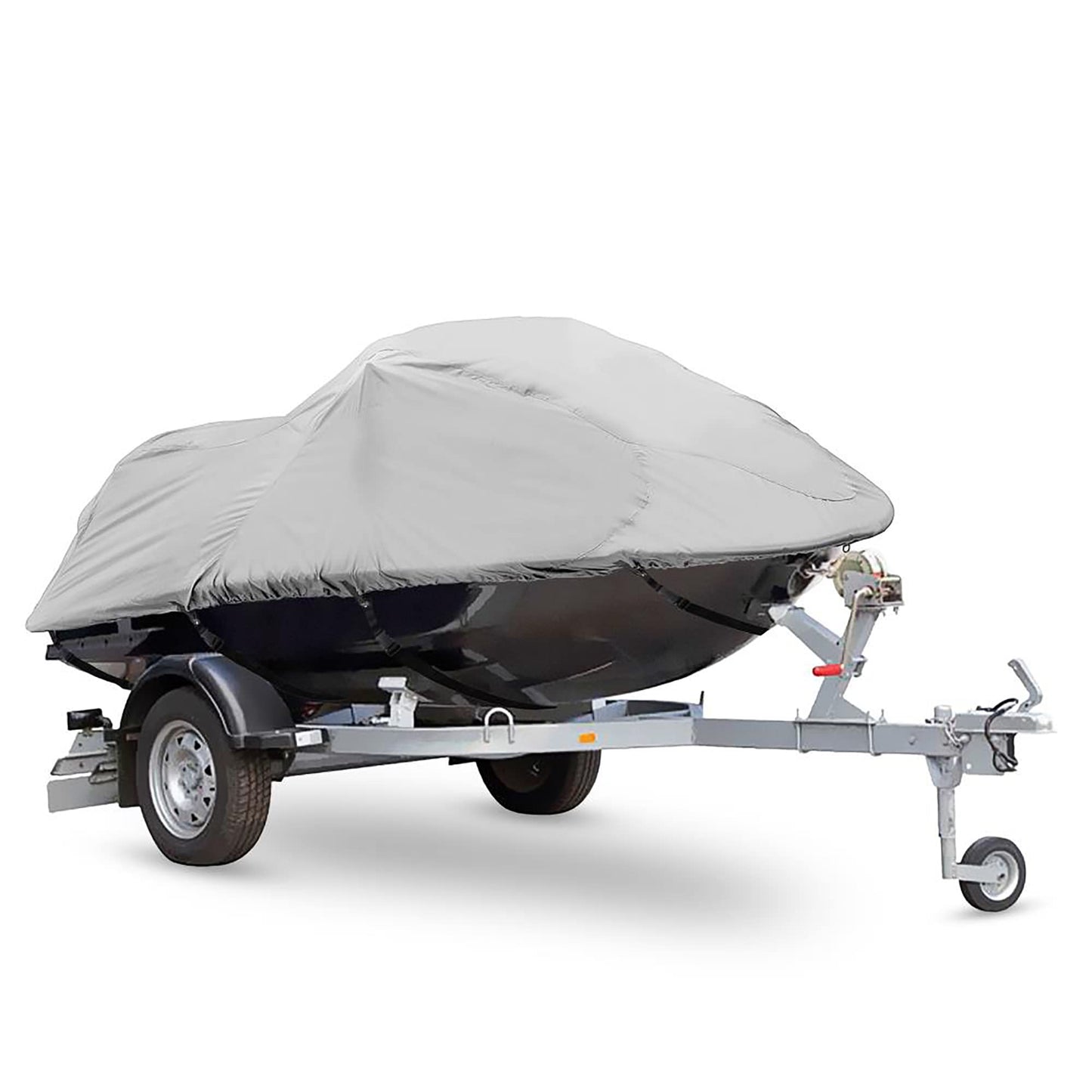 Pyle Jetski Cover, Marine Grade, Waterproof Fabric, Trailer Storage, Elastic Cord, 102” to 107” Length, Personal Watercraft Protection, Universal Fit, Includes Storage Bag, Durable Polyester
