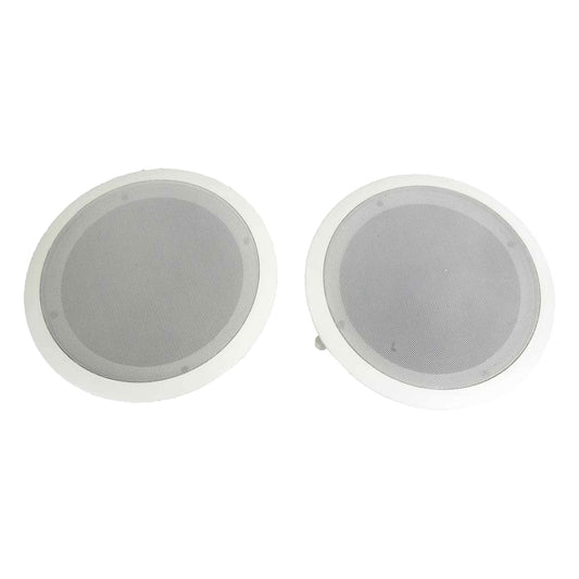 8'' 2-Way Midbass Woofer Speakers - Pair In-Wall/In-Ceiling Woofer Speaker System 1'' High-Temperature Voice Coil Flush Mount Design w/50Hz - 20kHz Frequency Response 250 Watts Peak - Pyle PDIC81RD