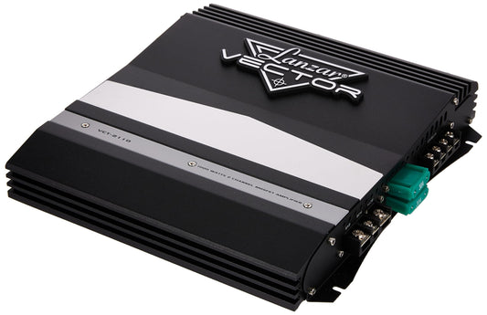 Lanzar 1000W 2-Channel Bridgeable Mono/Stereo Amplifier - High Power MOSFET Amp for Car Audio - Crossover - Bass Boost - RCA Input - Line Output - Thermal/Short Circuit Protection - Slim Size- VCT2110