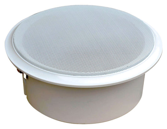 Pyle Home 8” Ceiling Wall Mount Speaker - Full Range Woofer Speaker System 100 Volt Transformer Flush Design w/ 60Hz-16kHz Frequency Response 150 Watts Peak & Template for Easy Installation