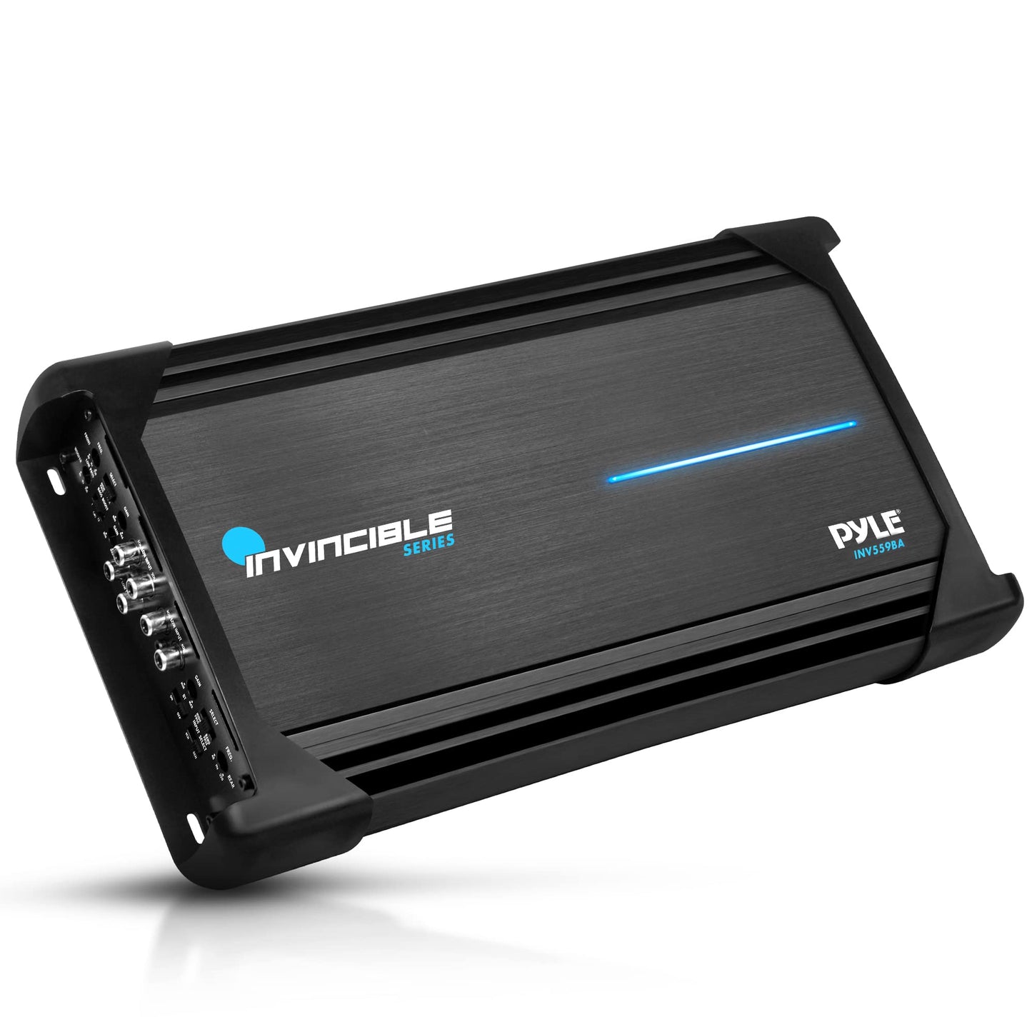 Pyle 18” Class AB Mosfet Amplifier - Invincible Series Bridgeable Amp, 5 Channel 3000 Watts Max, Mosfet PWM Power Supply, High-Current Dual Discrete Drive Stages, Wireless BT Audio Interface