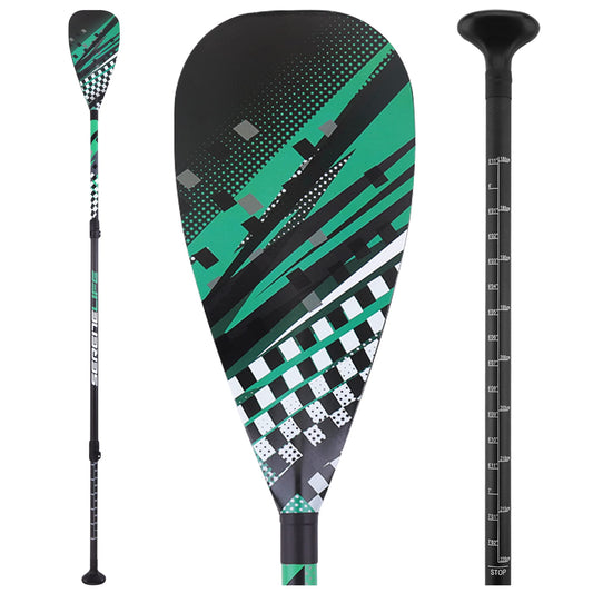 SereneLife Adjustable SUP Paddle - Adjustable 3-Piece Mix Carbonfiber Paddle, Lightweight & Comfortable to Use, Includes Carrying Bag w/ Zip and Handle, Comfortable Grip & Powerful Stroke