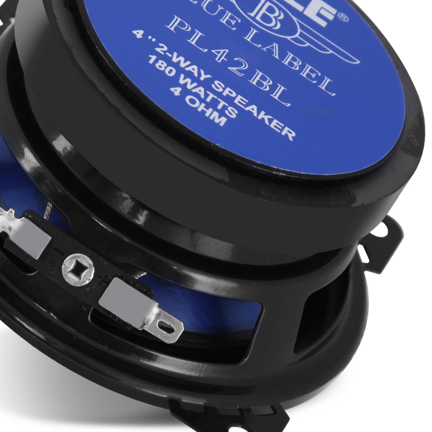 Pyle 5.25” Car Sound Speaker (Pair) - Upgraded Blue Poly Injection Cone 3-Way 200 Watt Peak w/Non-fatiguing Butyl Rubber Surround 100-20Khz Frequency Response 4 Ohm & 1" ASV Voice Coil
