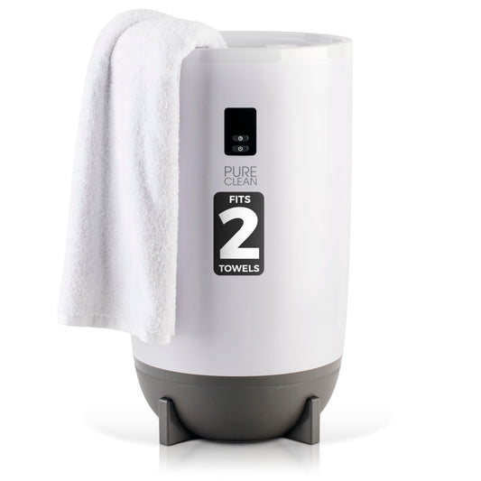 PureClean Towel Warmers Bucket, with Customized Fragrance for Spa and Bathroom, Luxury Towel Heater Gifts for Him & Her, Auto Shut Off, Fits 2 Large Towels, Blankets, Bathrobes, PJ's (Black)