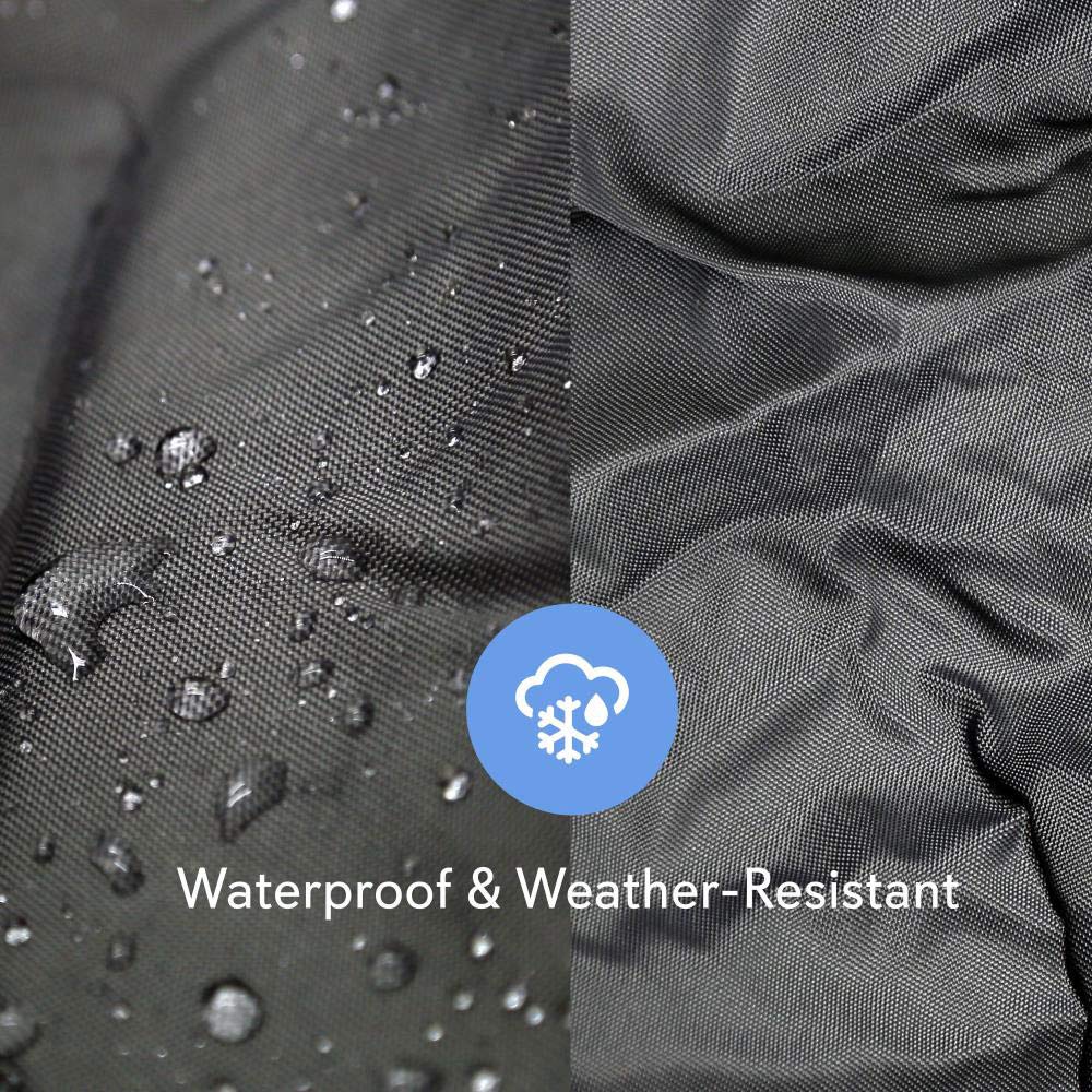 Pyle Pontoon Boat Cover, Universal Fit, Waterproof, Weather Resistant, Marine Grade Canvas, Adjustable Height Support, Includes Storage Bag, Fits 21ft to 24ft Boats, Sun Damage Protection