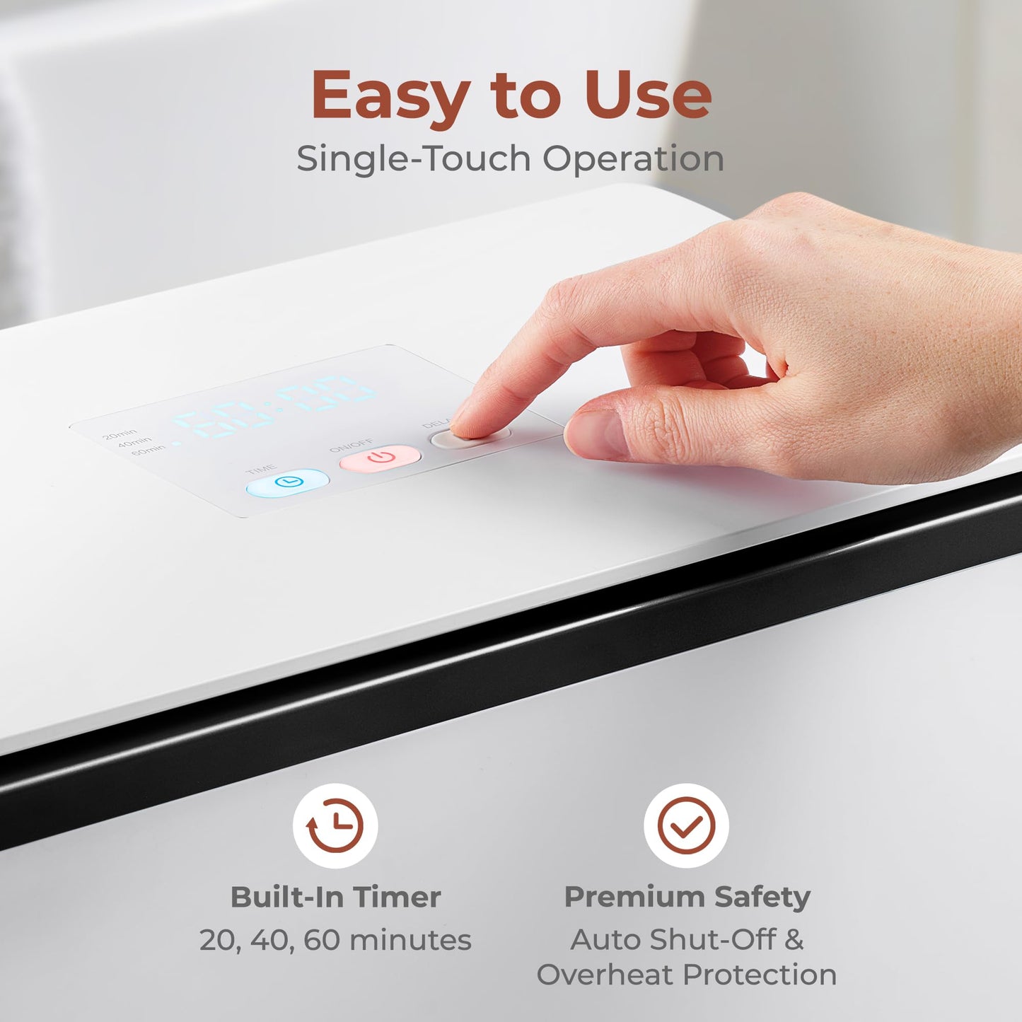 SereneLife Luxury Rectangle Towel Warmer - Spa & Bathroom Heater with Custom Fragrance, Auto Shut-Off, Fits 2 large Towels, Blankets, Bathrobes, PJ's - Perfect Gift for Him & Her (Black)