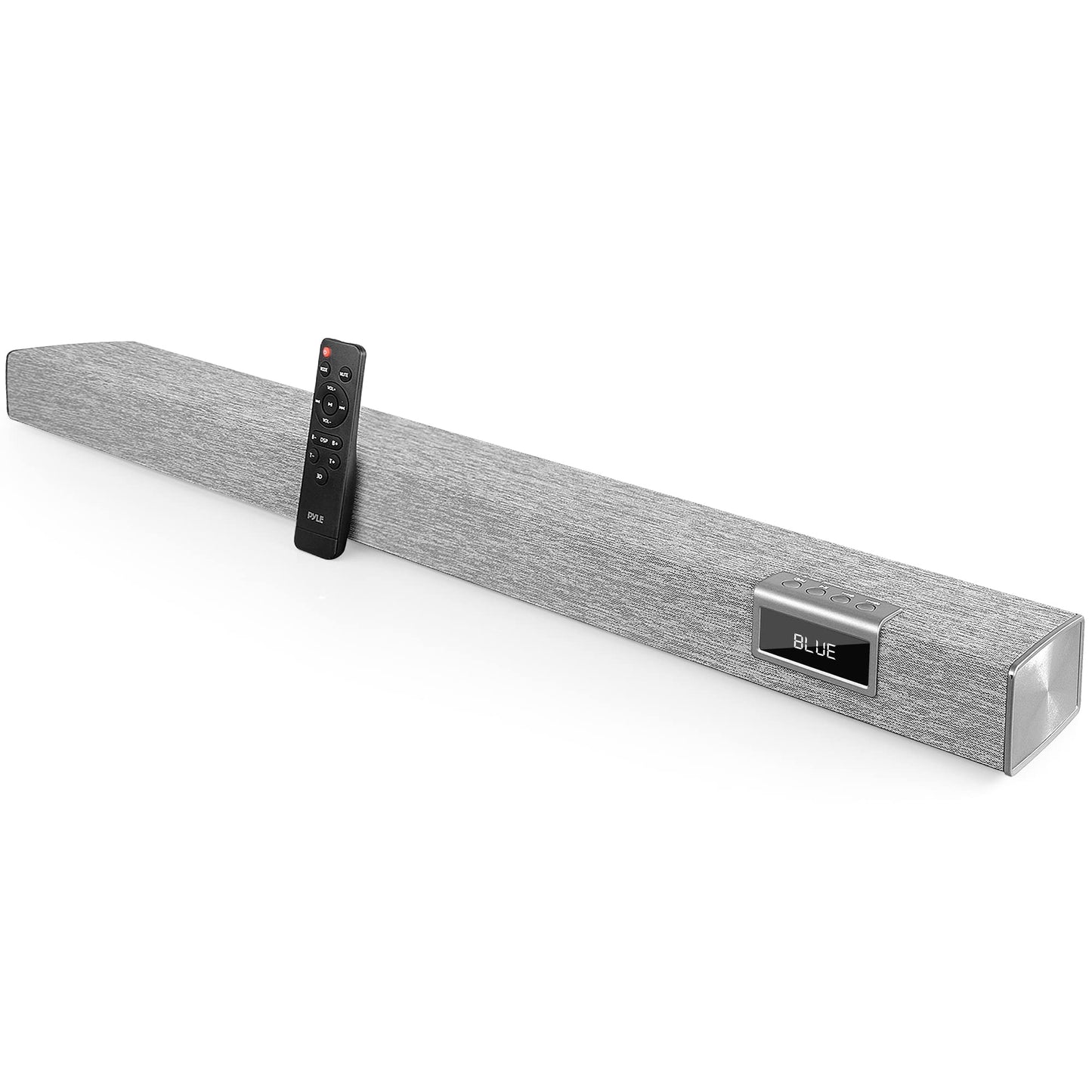 PyleUsa Home Bluetooth Audio Sound bar Stylish, 60W 35" for TV, Supports 4K & HDMI TV's, Optical, COAXIAL, AUX, w/Remote Control,Coaxial & RCA Cables,Class D Digital Stereo Power Amplifier - PSBV40BT