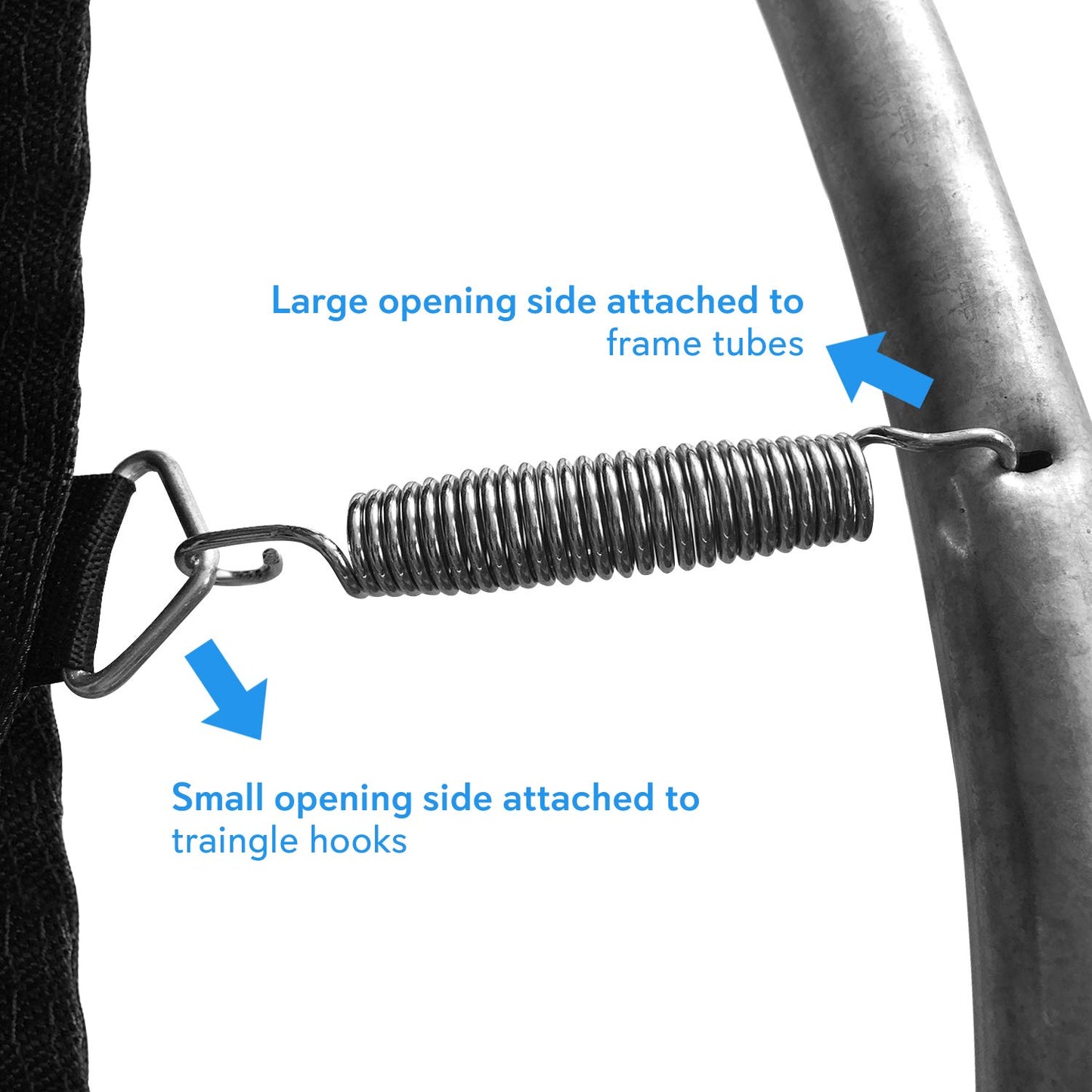 SereneLife Set of 16 Trampoline Springs (for SereneLife Models: SLTRA10BL, SLTRA10PNK, SLTRA12BL, SLTRA8BL)