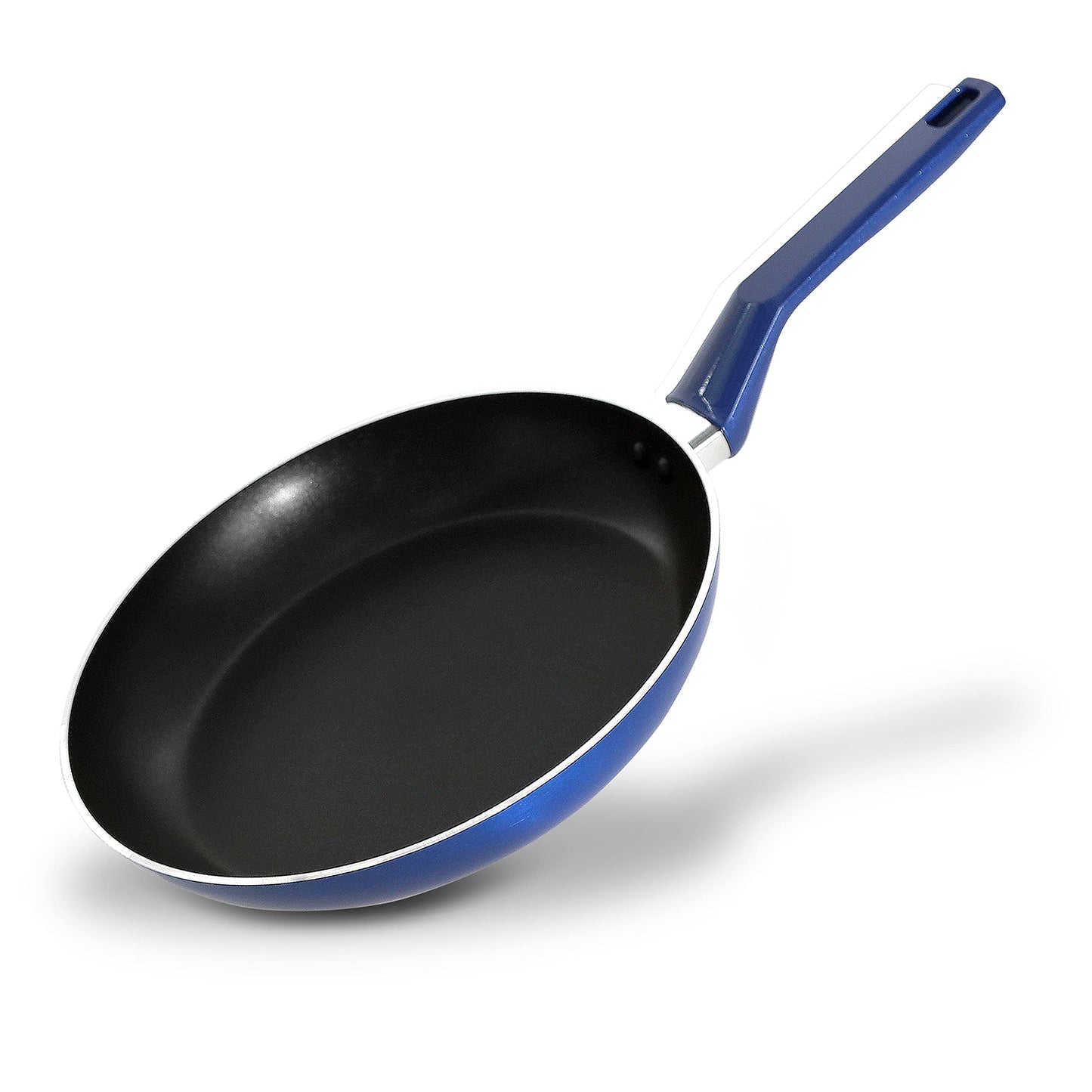 NutriChef 10'' Large Open Fry Pan - Non-Stick High-Qualified Kitchen Cookware with Black Inside and Blue Outside (Works with Model: NCCWA13BU)
