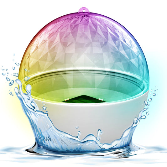 Pyle Floating Pool Lights - Solar Pool Light with 3 Color Changing Lights - Waterproof IP68, Rechargeable Color Changing LED Night Light, Party Décor for Swimming Pool, Indoor & Outdoor