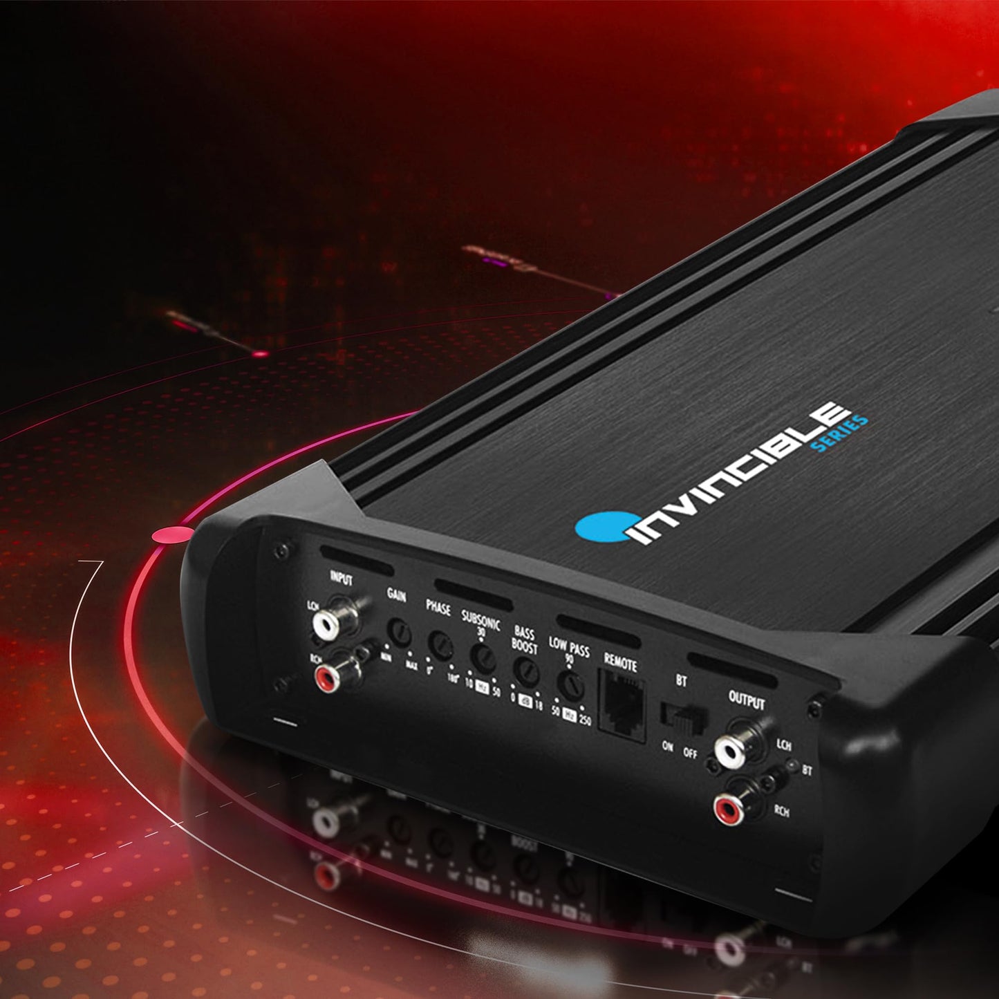 Pyle 14” Class D Mosfet Amplifier - Invincible Series Monoblock Amp, 1 Channel 2000 Watts Max, Mosfet PWM Power Supply, High-Current Dual Discrete Drive Stages, Advanced Protection Circuitry