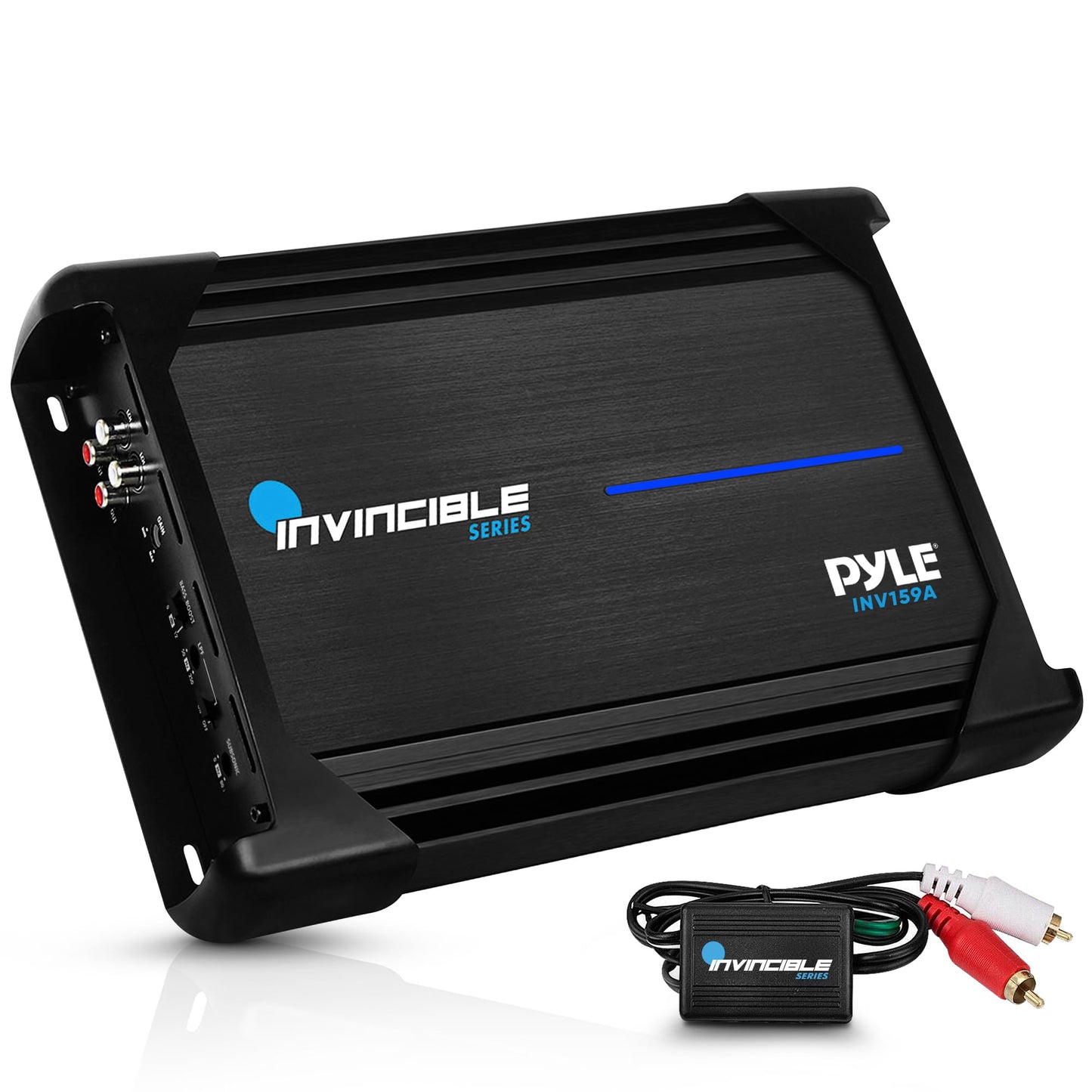 Pyle Amplifier Car Audio, Class AB MOSFET PWM Monoblock Amp Invincible Series, 1 Channel 3000 Watts Max, High-Current Dual Discrete Drive Stages Bass Amp, Advanced Protection Circuitry Car Amplifier