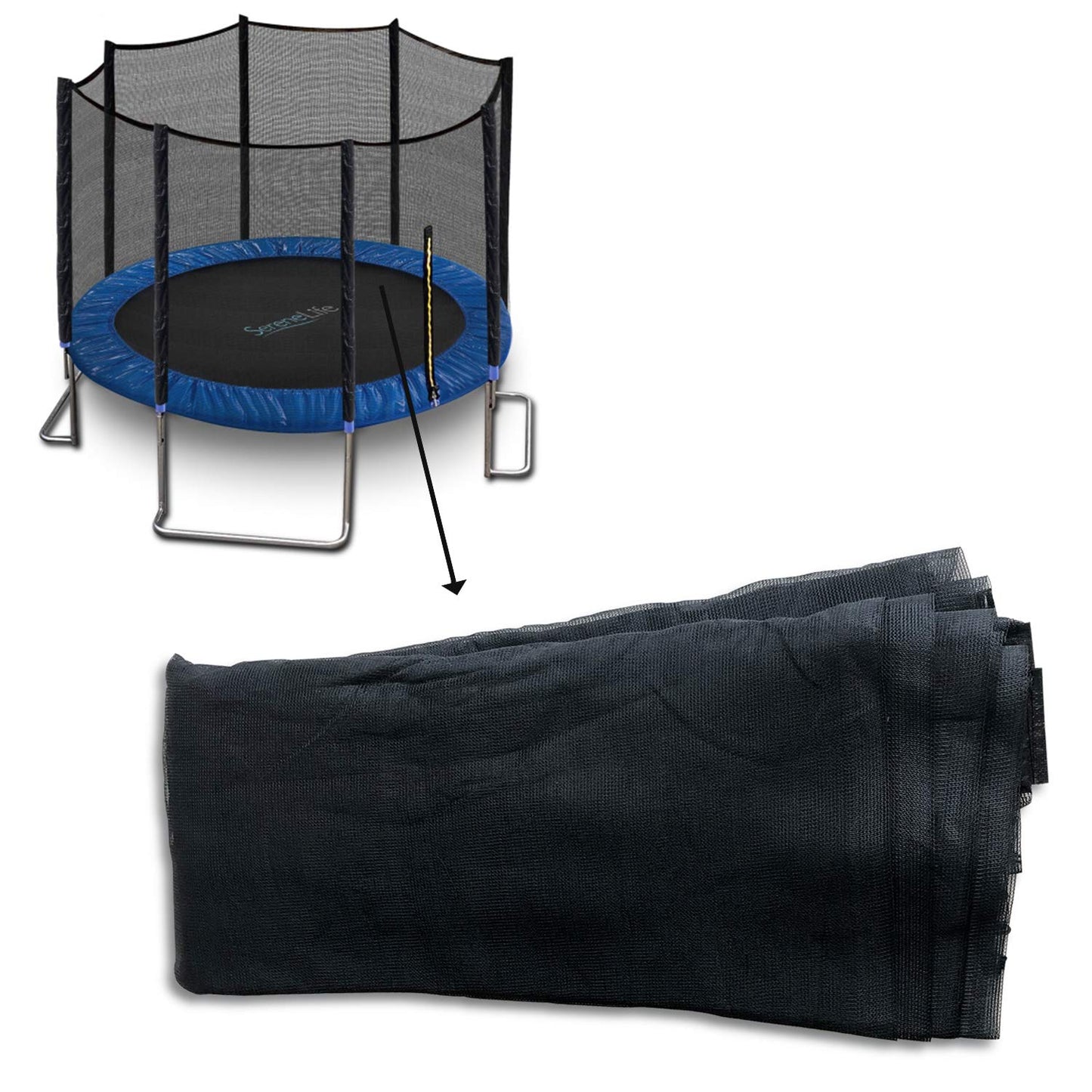 SereneLife Trampoline Safety Net (for SereneLife Model: SLTRA12BL)