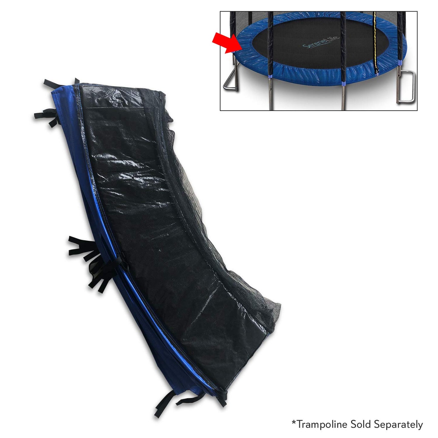 SereneLife Trampoline Frame Cover (for SereneLife Model: SLTRA8BL)