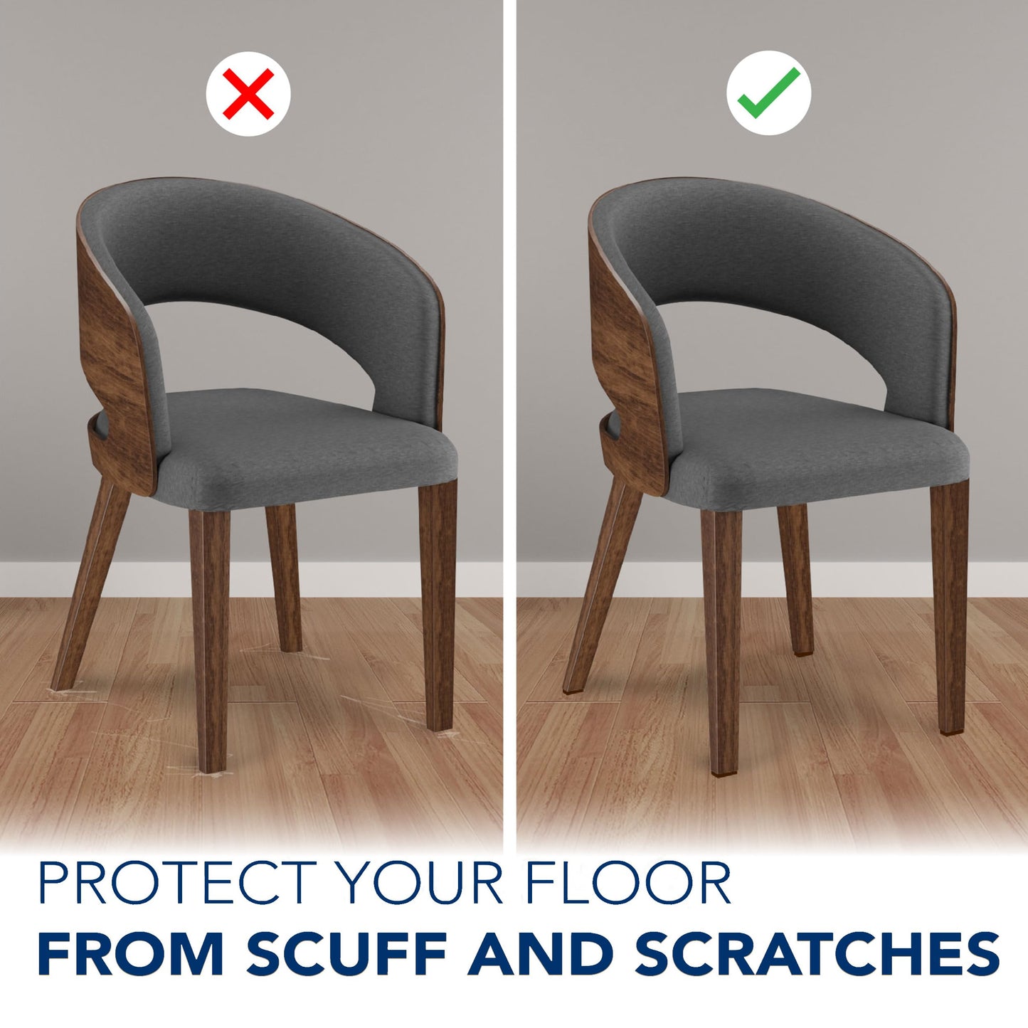 Serenelife Felt Furniture Pads - 133 Piece Set for Wood Floor Protection | Protect Hardwood, Laminate & Tile Flooring | Furniture Sliders | Various Sizes Included | Moving Supplies | Easy Installation