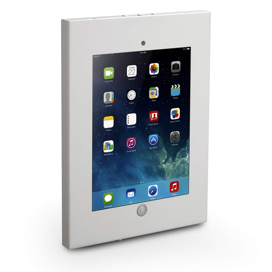 Pyle Anti-Theft Tablet Security Case Holder - 11 Inch Metal Heavy Duty Vesa Wall Mount Tablet Kiosk w/Lock and Key, Landscape/Portrait Mounting, for iPad 2, 3, 4, Air, Air 2 Tablets - PSPADLKW08W