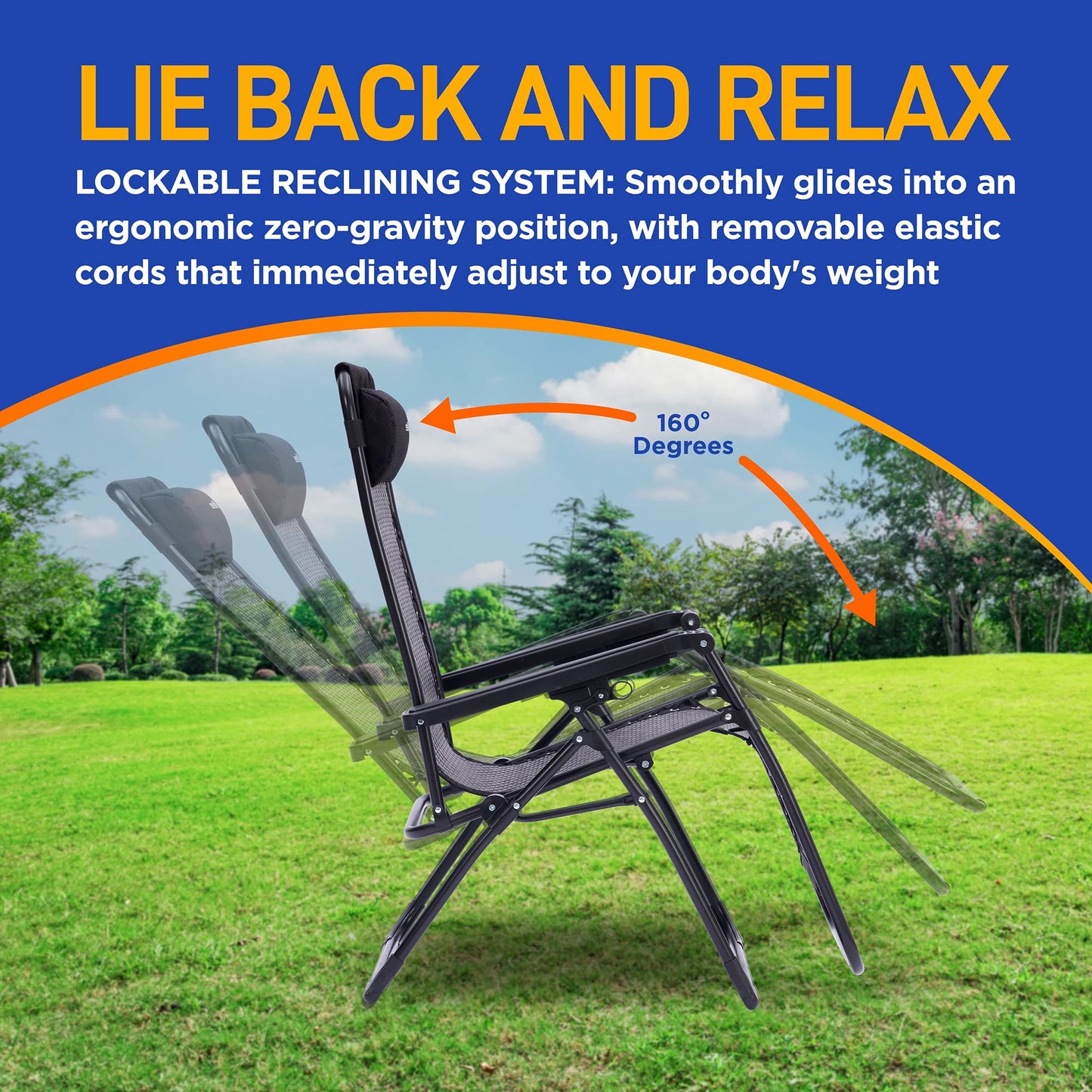 SereneLife 2-Pack Rattan Zero Gravity Chairs – Adjustable Recliners with Side Table, Cup Holders & Pillow, Foldable Outdoor Lounge Set for Patio, Lawn or Deck – 265 lbs Capacity, Brown