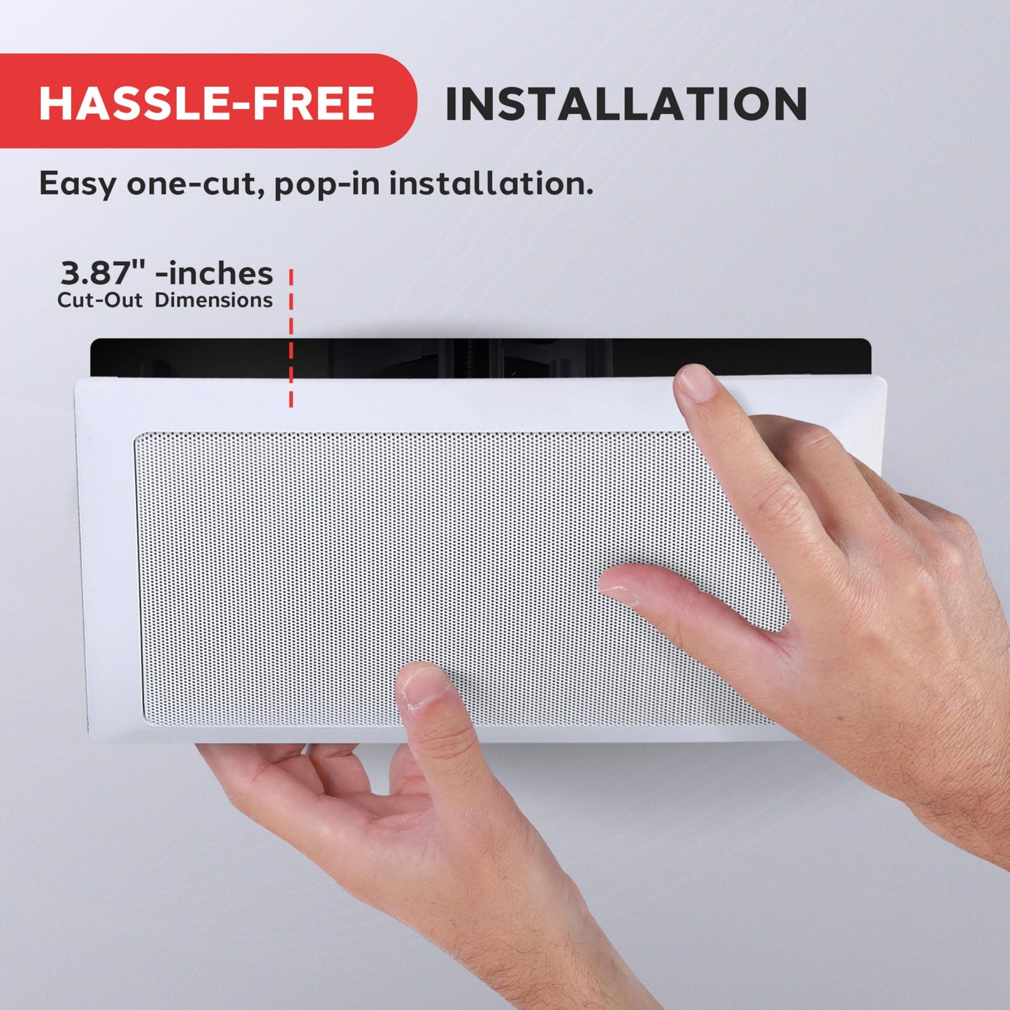 Pyle In-Wall / In-Ceiling Dual 5.25'' Enclosed Speaker Systems, 2-Way Flush Mount Stereo Speakers (Pair)