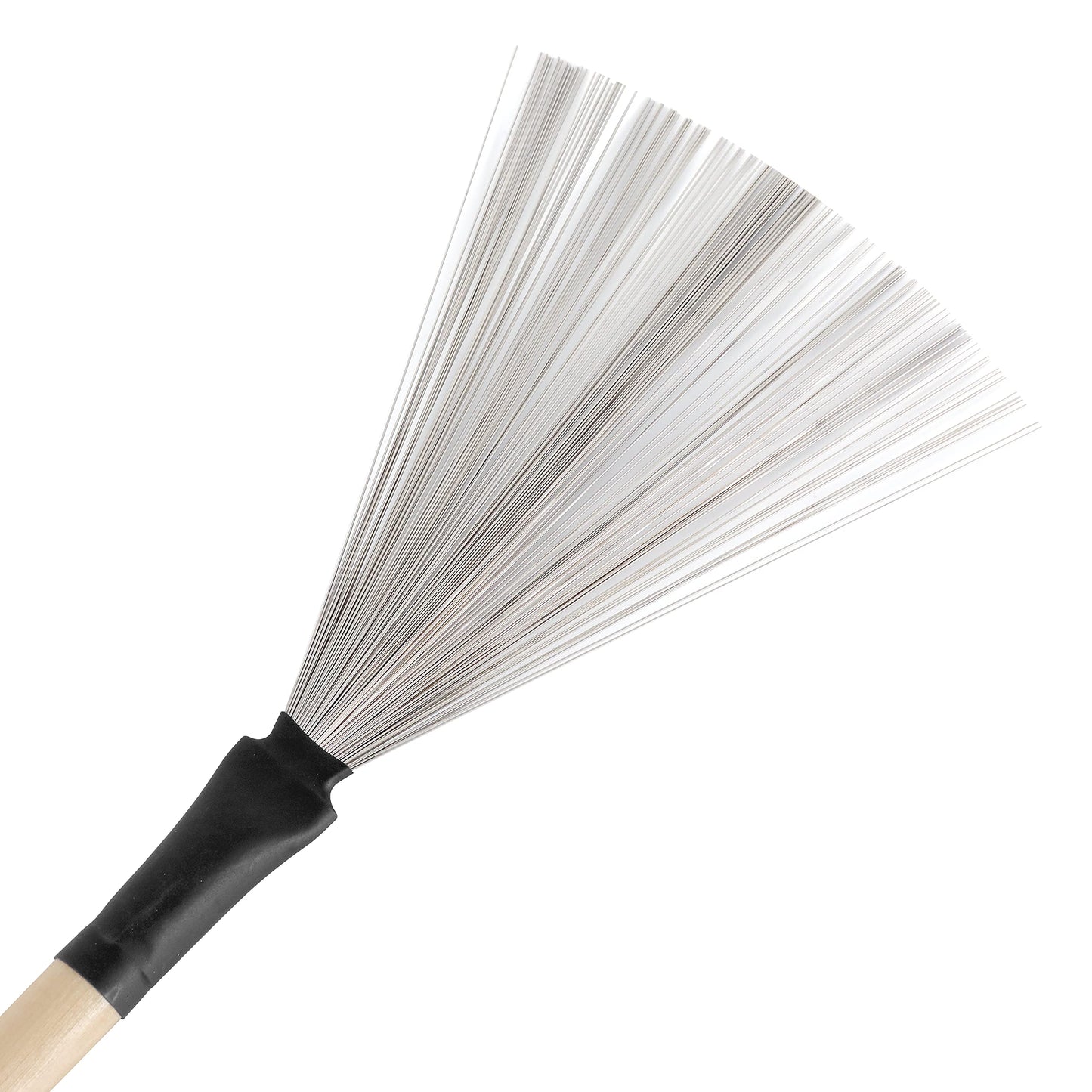 Pyle 1-Pair Retractable Wire Drum and Percussion Brushes with Comfortable Aluminum Handles ACCPSDPKIT101