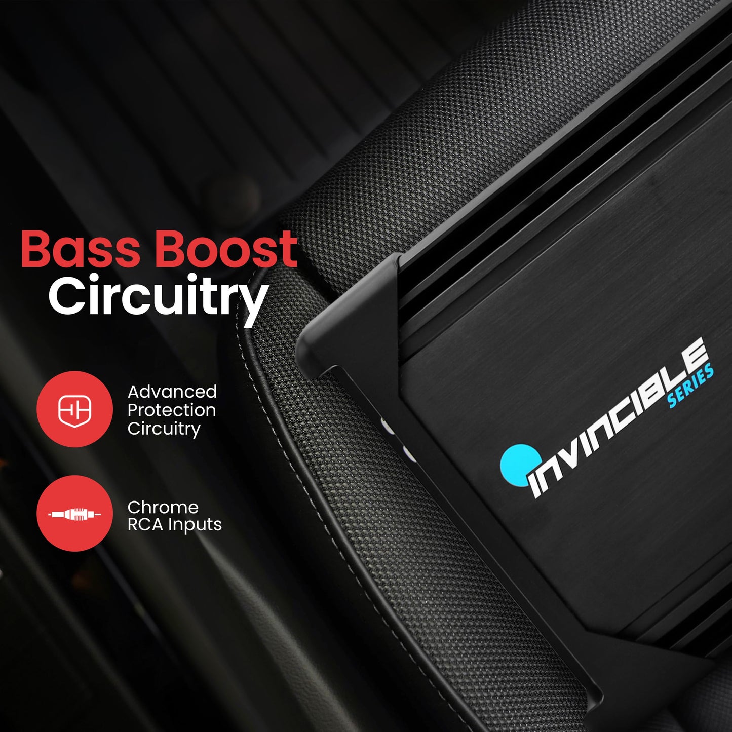 Pyle Amplifier Car Audio, Class AB MOSFET PWM Monoblock Amp Invincible Series, 1 Channel 3000 Watts Max, High-Current Dual Discrete Drive Stages Bass Amp, Advanced Protection Circuitry Car Amplifier