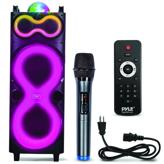 Pyle Audio Large Bluetooth Party Speaker - Big Bluetooth Speaker with True Wireless Stereo System - Enjoy Powerful Bass and Clear Treble - Big Speaker with LED Display - Model PPHP1028-240W