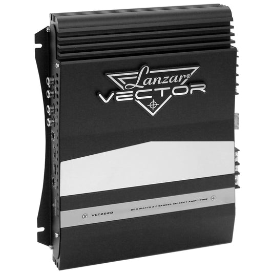 Jovial 2 Channel Car Stereo Amplifier - 36W High Power 2-Channel Audio Sound Auto Small Speaker Amp Box w/MOSFET, Crossover, Bass Boost Control, RCA Input and Line Output