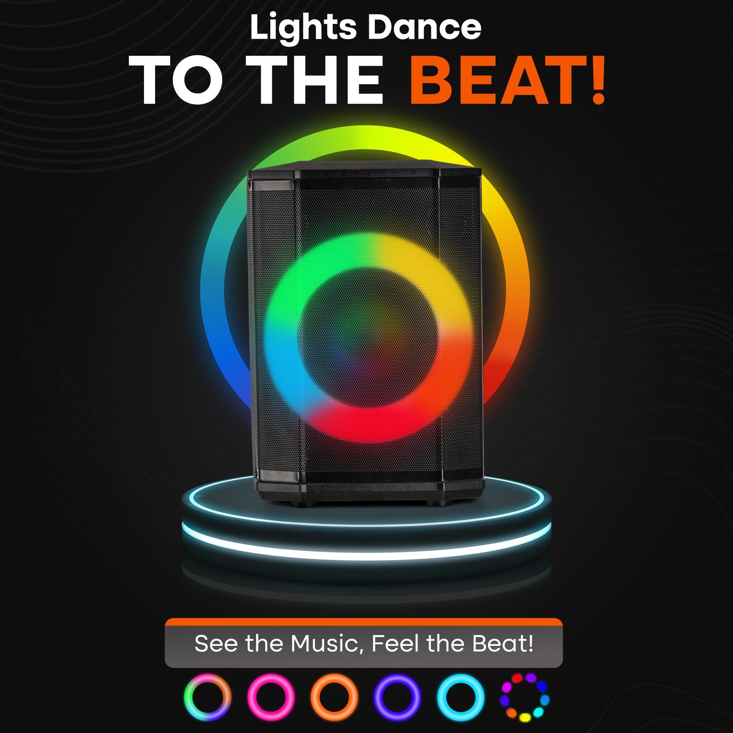 Pyle Audio Bluetooth Party Speaker - Big Speaker with True Wireless Stereo System - Enjoy Powerful Bass and Clear Treble - Party Bluetooth Speaker with Carry Bag and Tripod - Model PPHP868STBG 120W