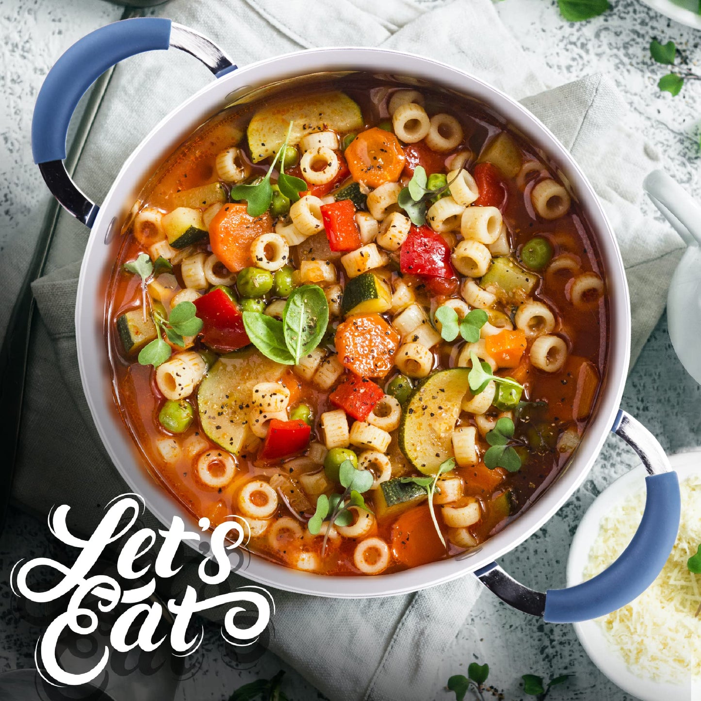 NutriChef Dutch Oven Pot with Lid - Non-Stick Kitchen Pasta Pot with See-Through Tempered Glass Lids, 5 Quart, Works with: NCCW14SBLU & NCCW20SBLU