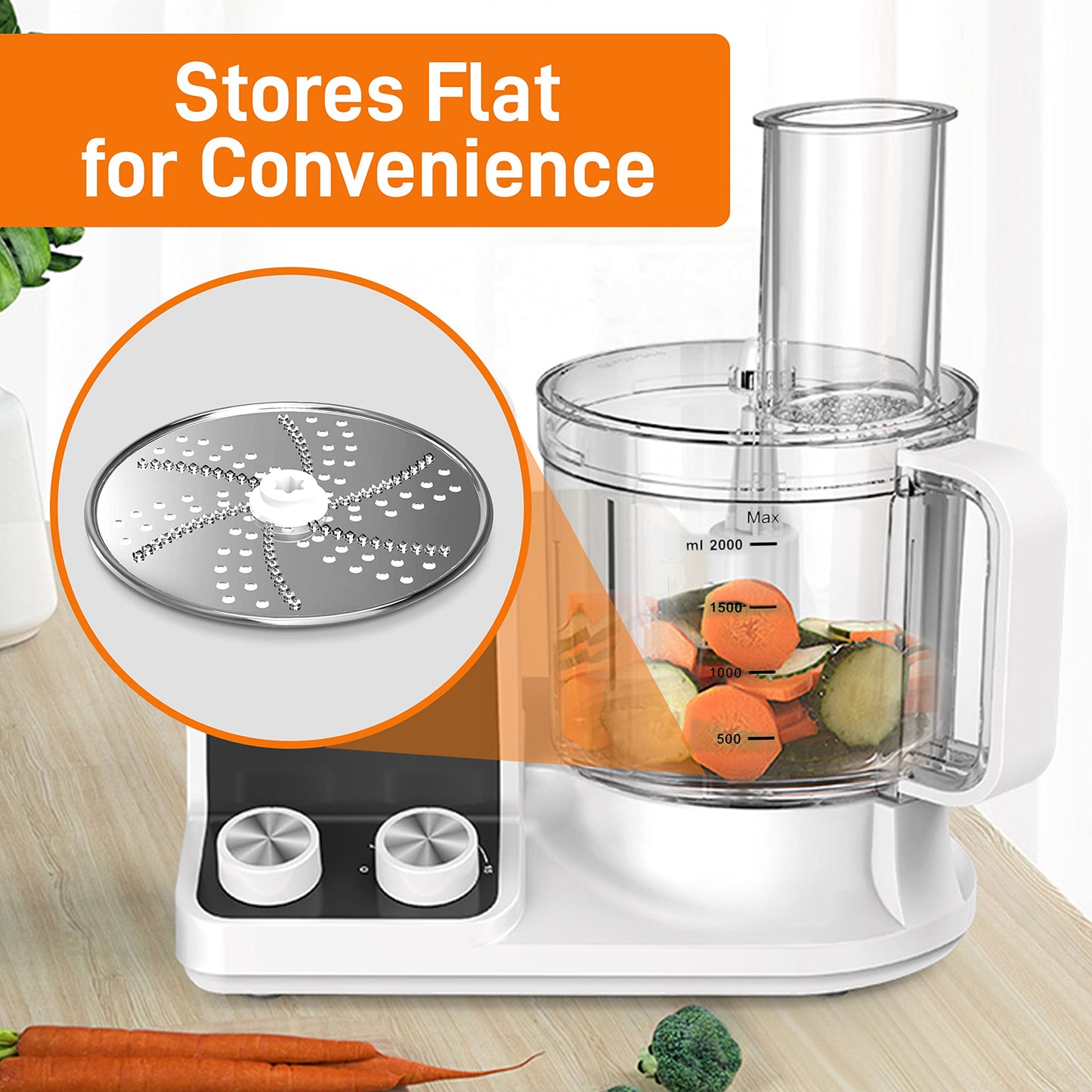 NutriChef Food Processor Masher Blade Disc - Replacement Parts for NutriChef Multifunction Food Processor Model Number: NCFP8