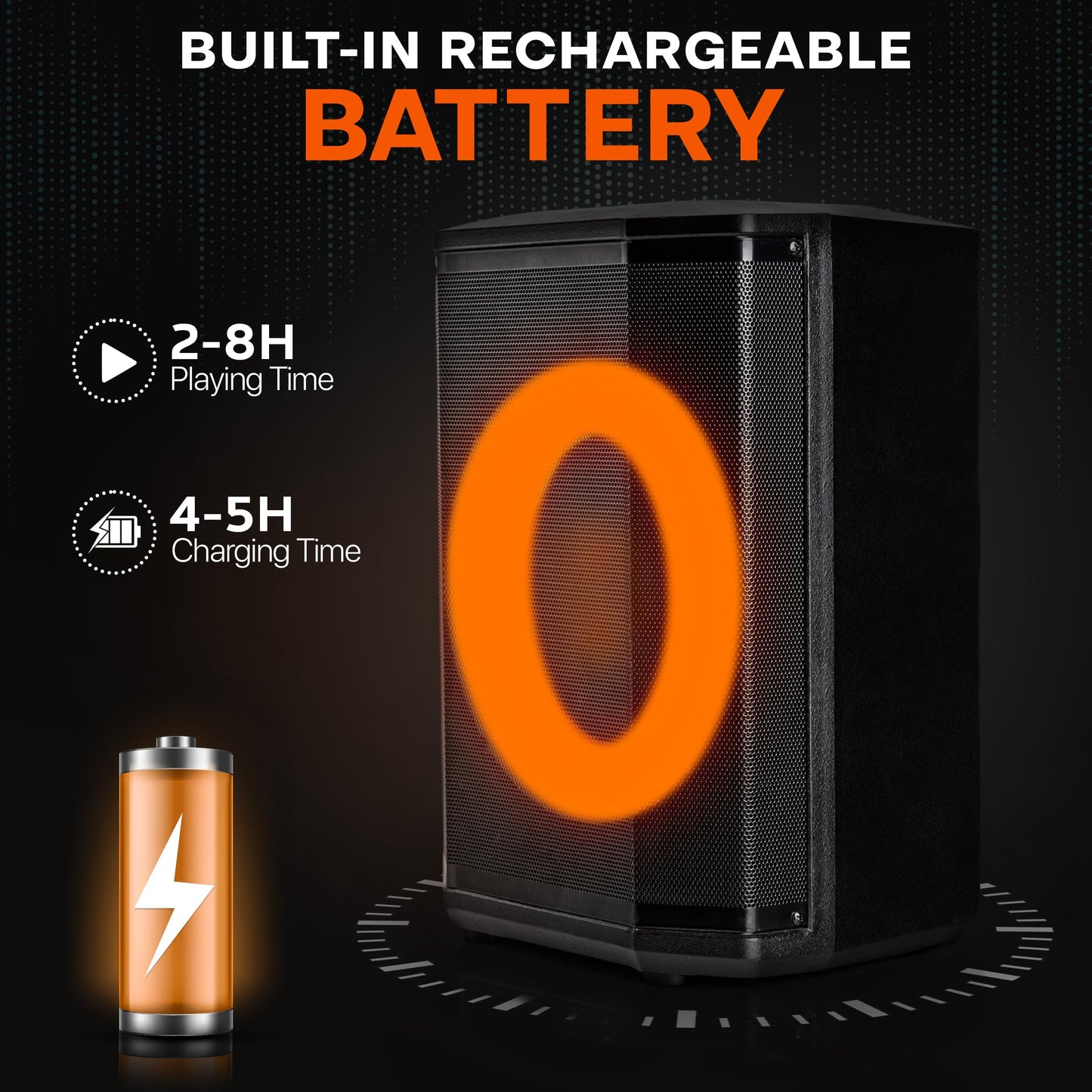 Pyle Audio Bluetooth Party Speaker - Big Speaker with True Wireless Stereo System - Enjoy Powerful Bass and Clear Treble - Party Bluetooth Speaker with Carry Bag and Tripod - Model PPHP868STBG 120W