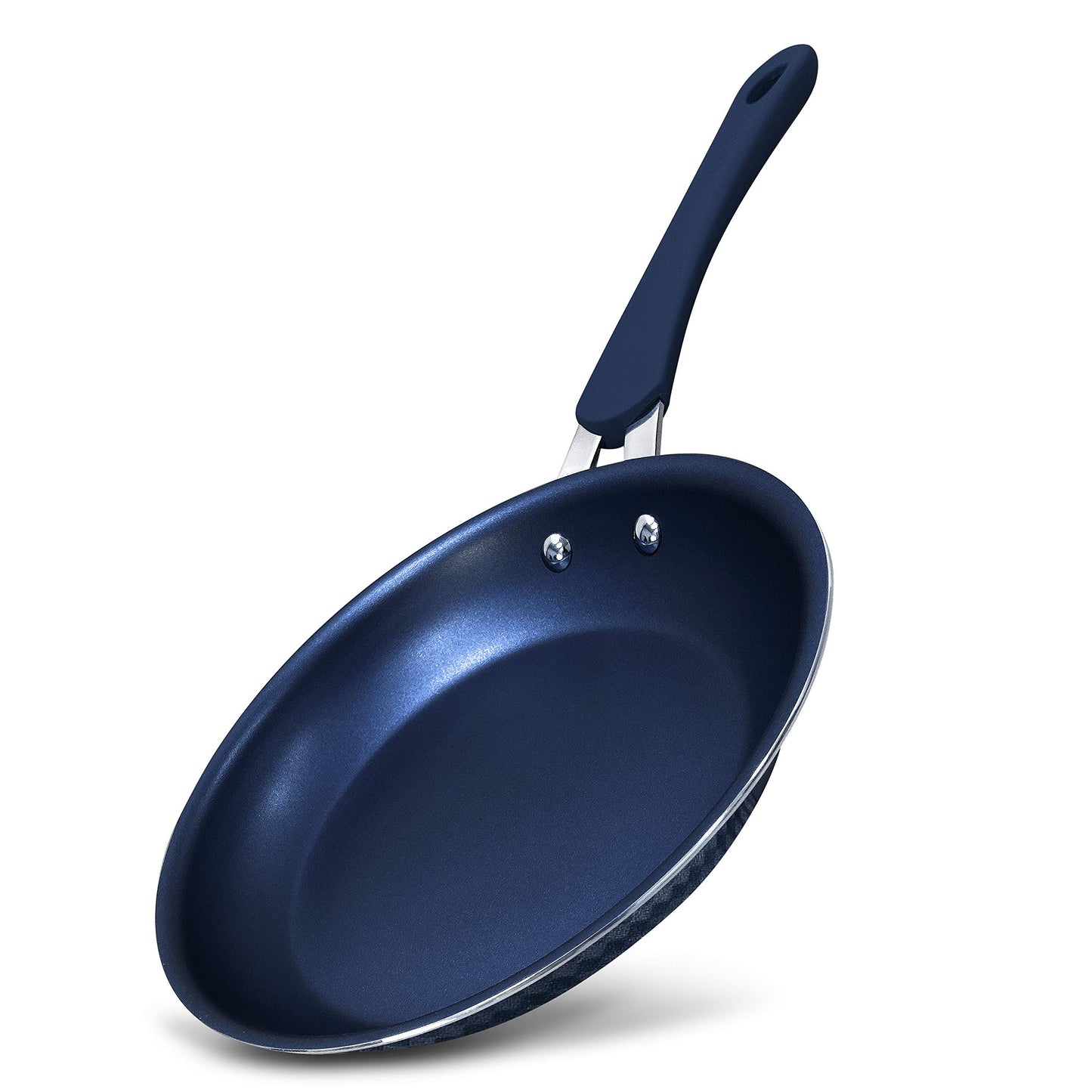 NutriChef 8''Durable Small Fry Pan Non-stick High-Qualified Kitchen Cookware,Induction compatible PTFE/PFOA/PFOS-Free Heat Resistant Lacquer Kitchen Ware,Compatible with Model: NCCW11DS,One size, Blue