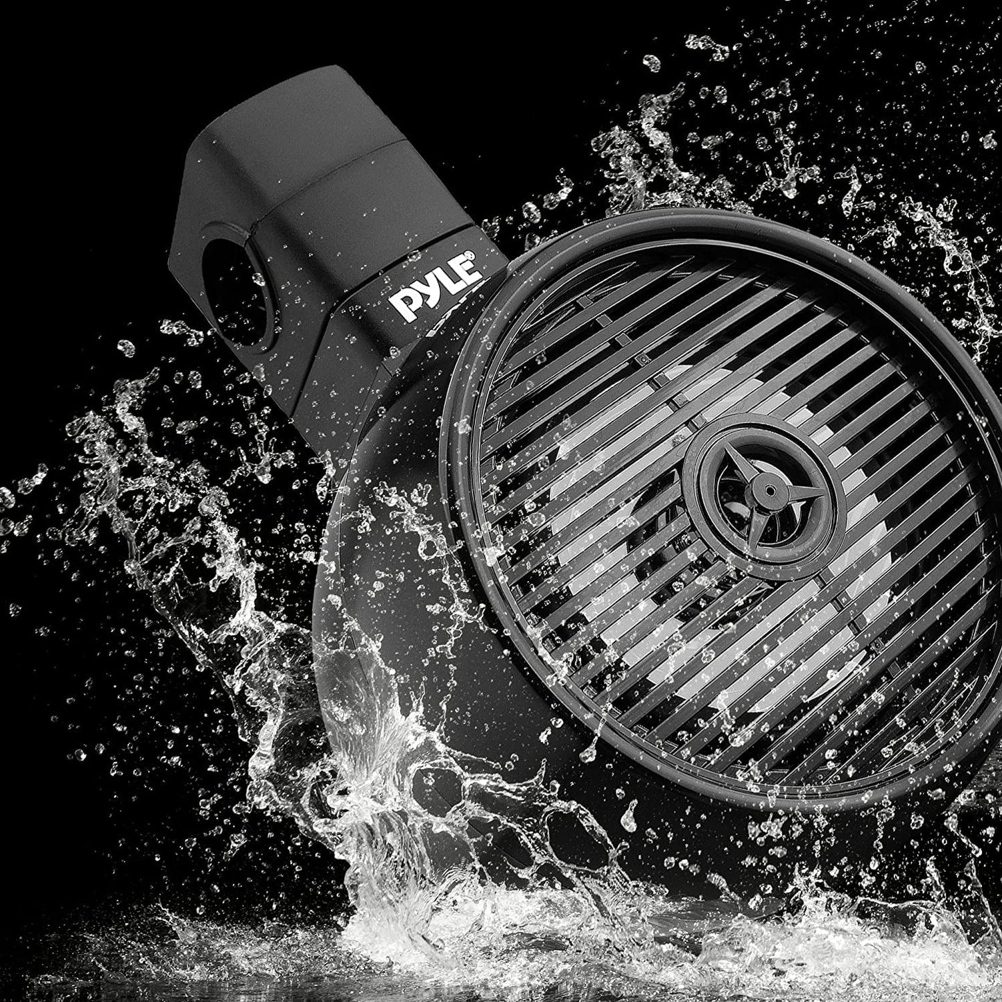 Bluetooth Waterproof Off-Road Speakers - 6.5” 200W 2-Way Marine Wakeboard Tower Sound System w/LED Light, Full Range Outdoor Stereo Speaker for Car ATV UTV, Jeep, Boat, Includes Brackets (Black)