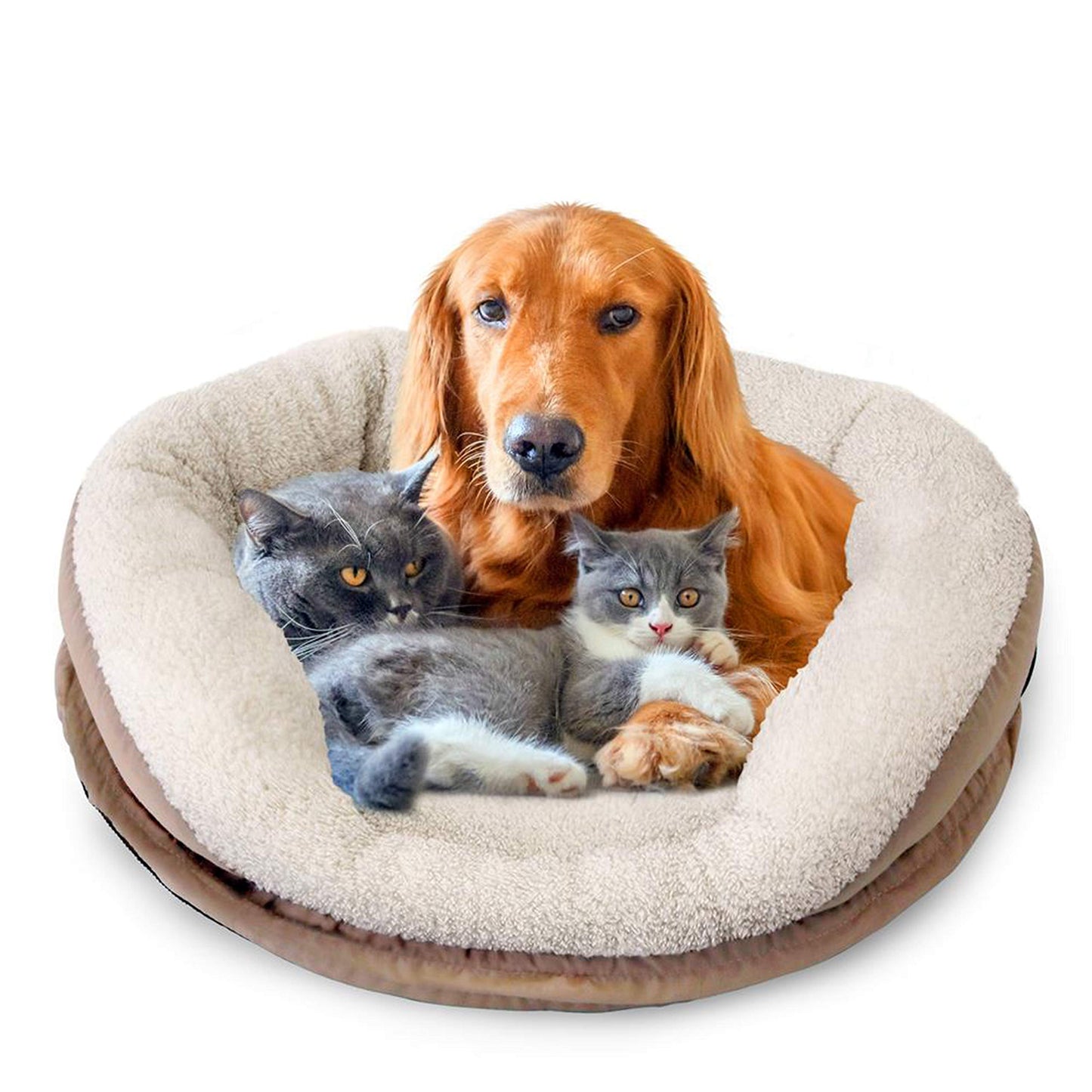 SereneLife Electric Heated Pet Warmer Bed | Low Power Warming Heating Soft Cushion Sleeping Blanket Dog Cat Bed Warmer Pad, for Canine Hound Dogs Puppy Kitty Cats Indoor Animal Keep Your Pets Warm at