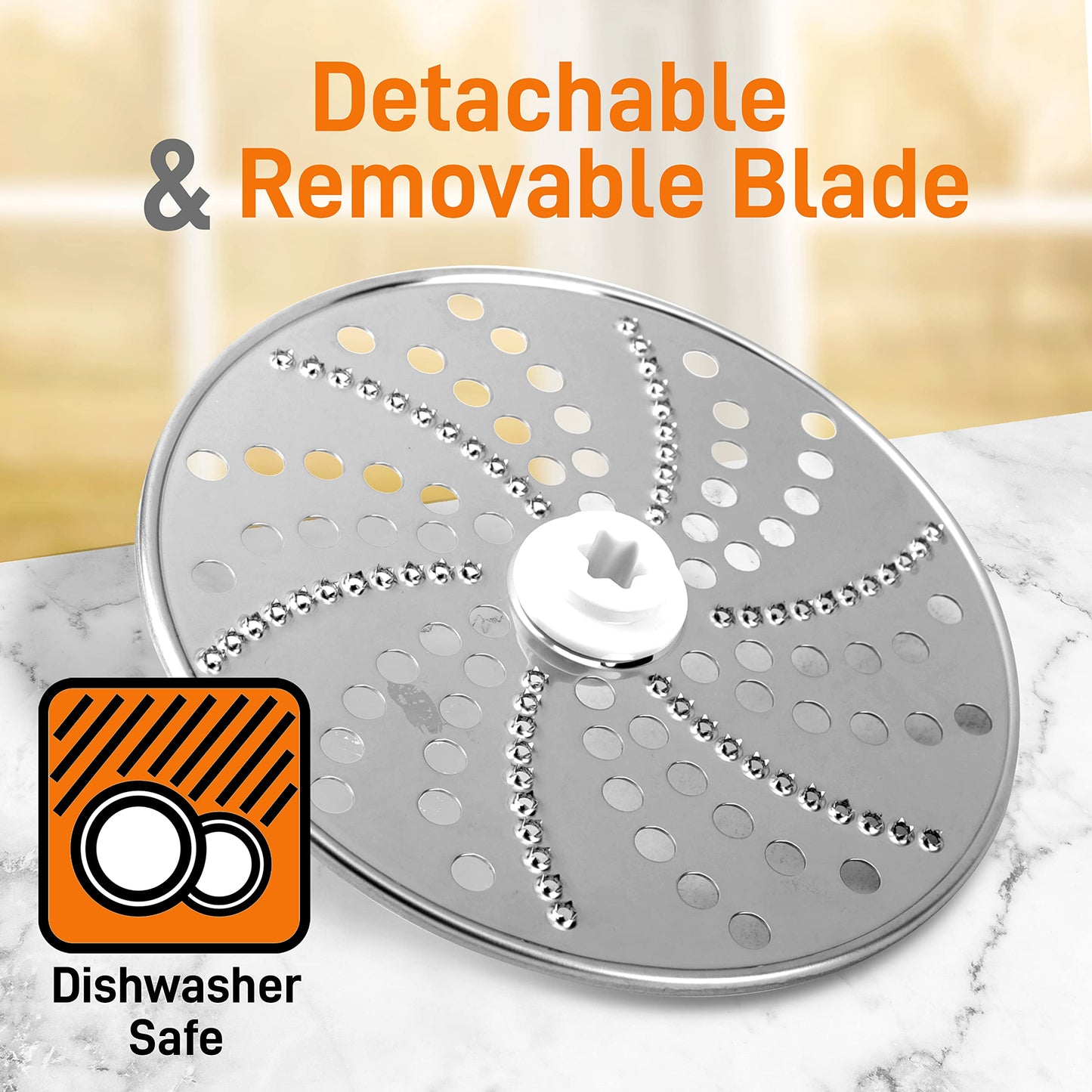 NutriChef Food Processor Masher Blade Disc - Replacement Parts for NutriChef Multifunction Food Processor Model Number: NCFP8