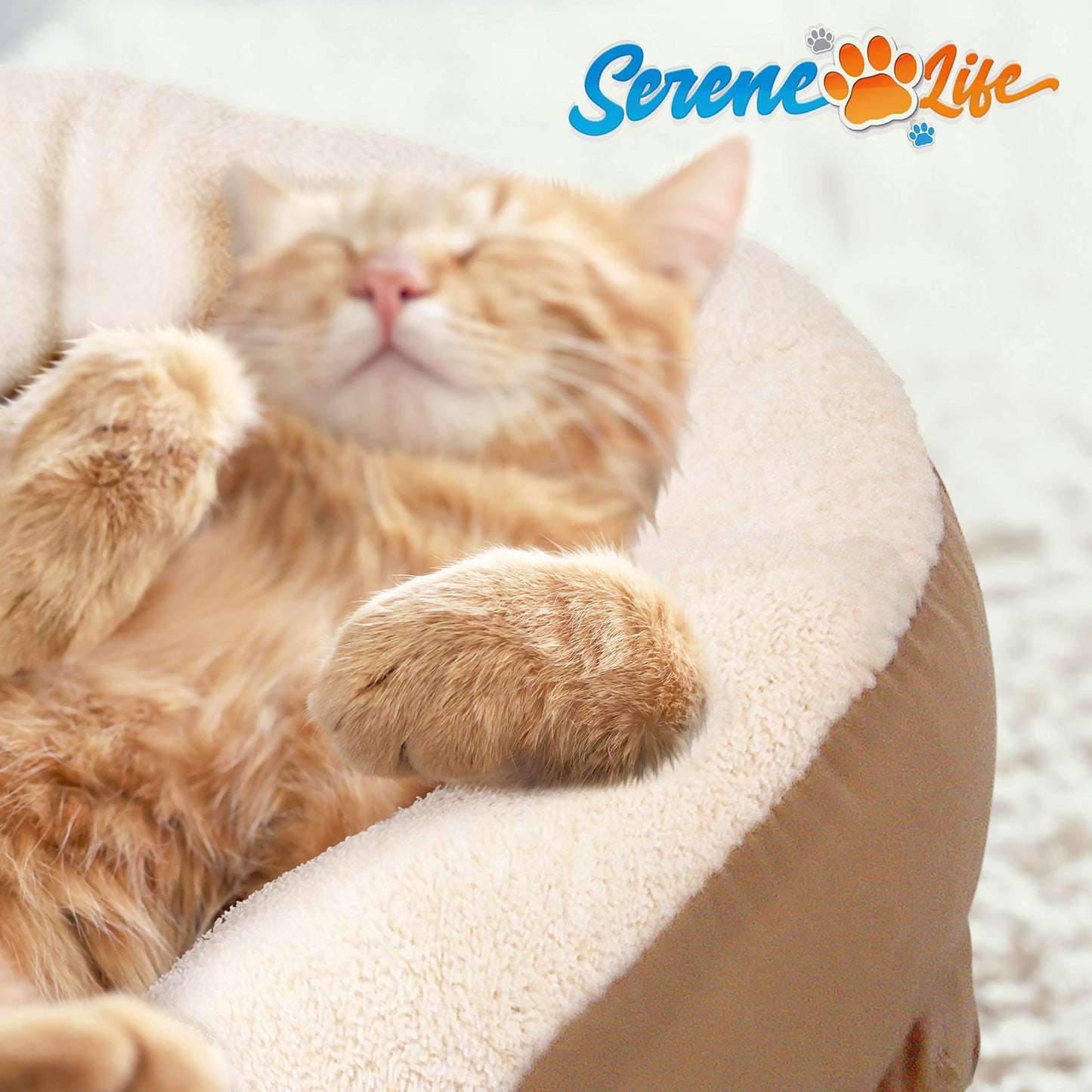 SereneLife Electric Heated Pet Warmer Bed | Low Power Warming Heating Soft Cushion Sleeping Blanket Dog Cat Bed Warmer Pad, for Canine Hound Dogs Puppy Kitty Cats Indoor Animal Keep Your Pets Warm at