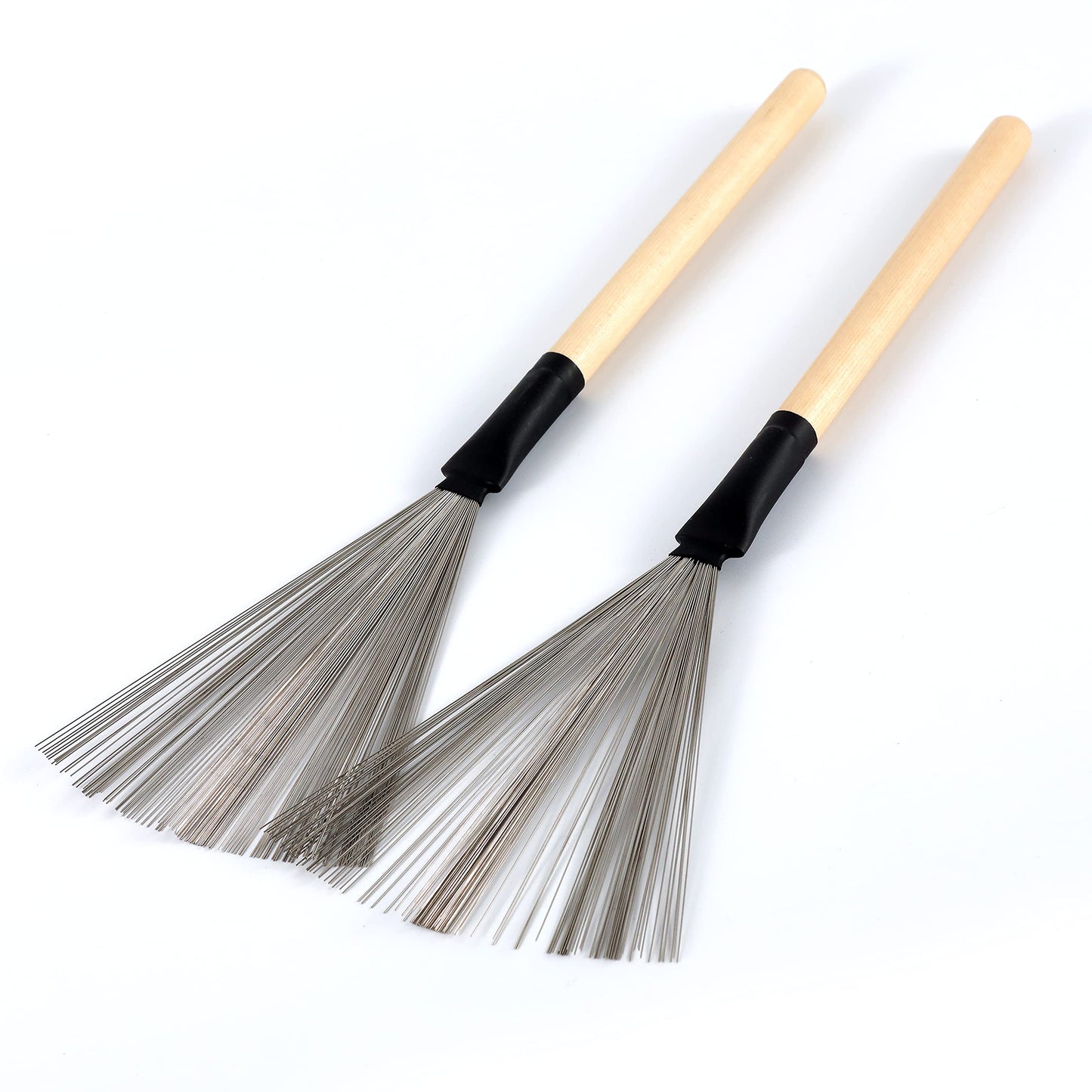 Pyle 1-Pair Retractable Wire Drum and Percussion Brushes with Comfortable Aluminum Handles ACCPSDPKIT101