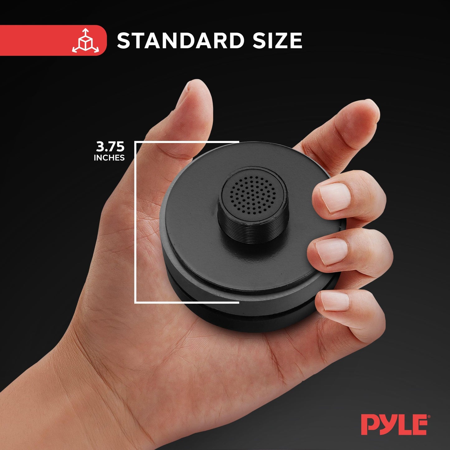 Pyle 1.5 Inch Tweeter Horn Driver - 500 watt peak power/250 watt RMS Audio Speaker Tweeter System w/ Flat Aluminum Voice Coil, 1.5k-20 kHz Frequency, 95 dB, 8Ohm - Pyle PDS122 , Black
