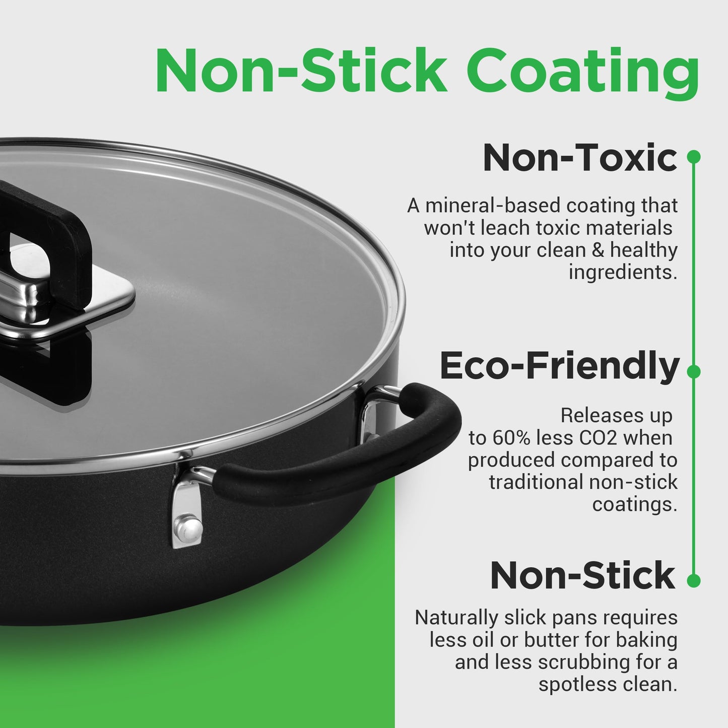 NutriChef 17-Piece Non-Stick Pans & Pots Set – Space-Saving, Induction-Compatible, Foldable Knob, Black Cookware with Heat-Resistant Utensils for Kitchen & RV
