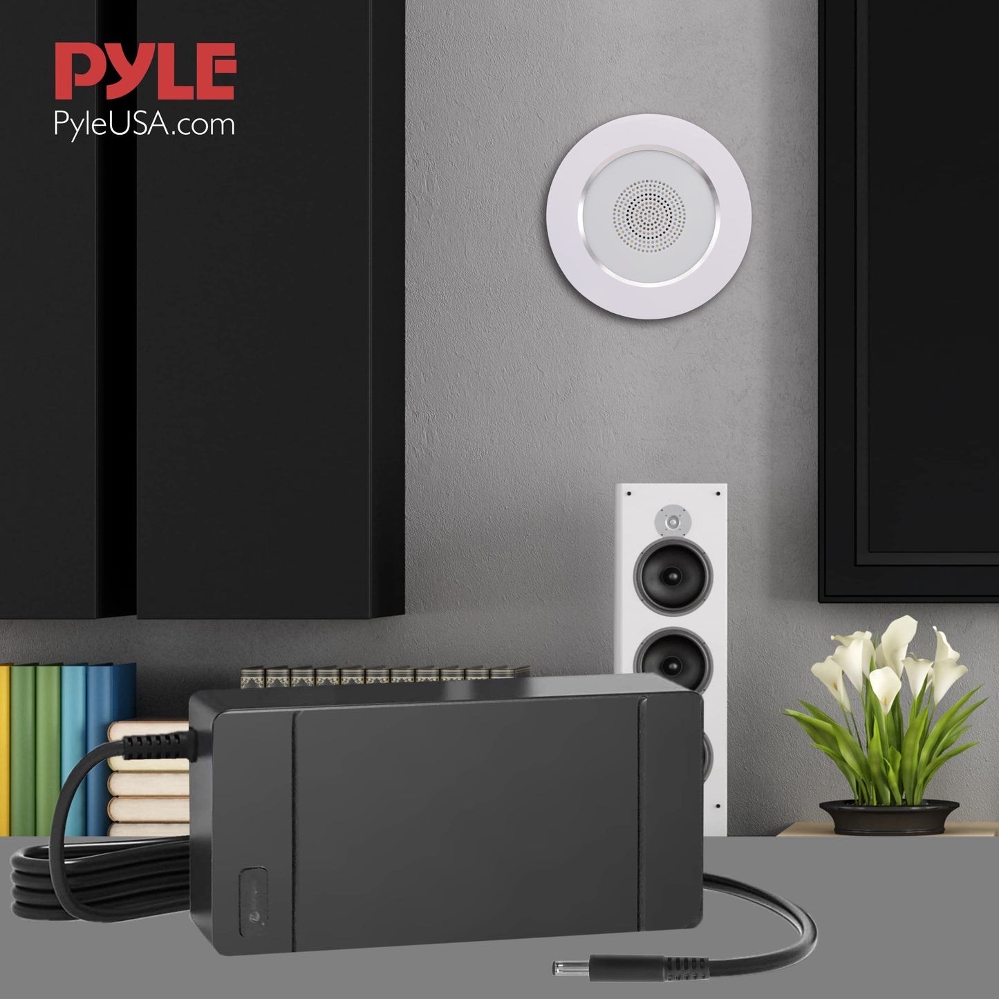 Pyle Replacement Part - Universal Power Adapter (for Pyle in-Wall Speaker Models: PDIC4CBTL3B, PDIC4CBTL35B, PDICBTL4, PDIC4CBTL4B, PDICBT256, PDICBT266, PDICBT286,PDICBT2106)