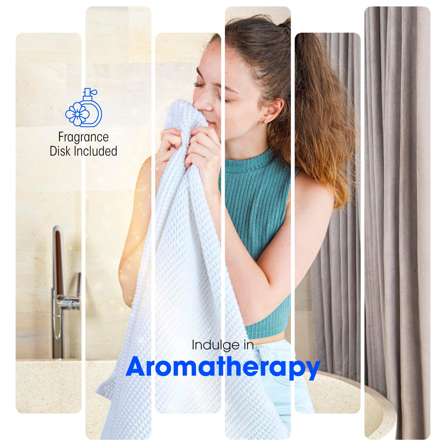 PureClean Towel Warmers Bucket, with Customized Fragrance for Spa and Bathroom, Luxury Towel Heater Gifts for Him & Her, Auto Shut Off, Fits 2 Large Towels, Blankets, Bathrobes, PJ's (Black)
