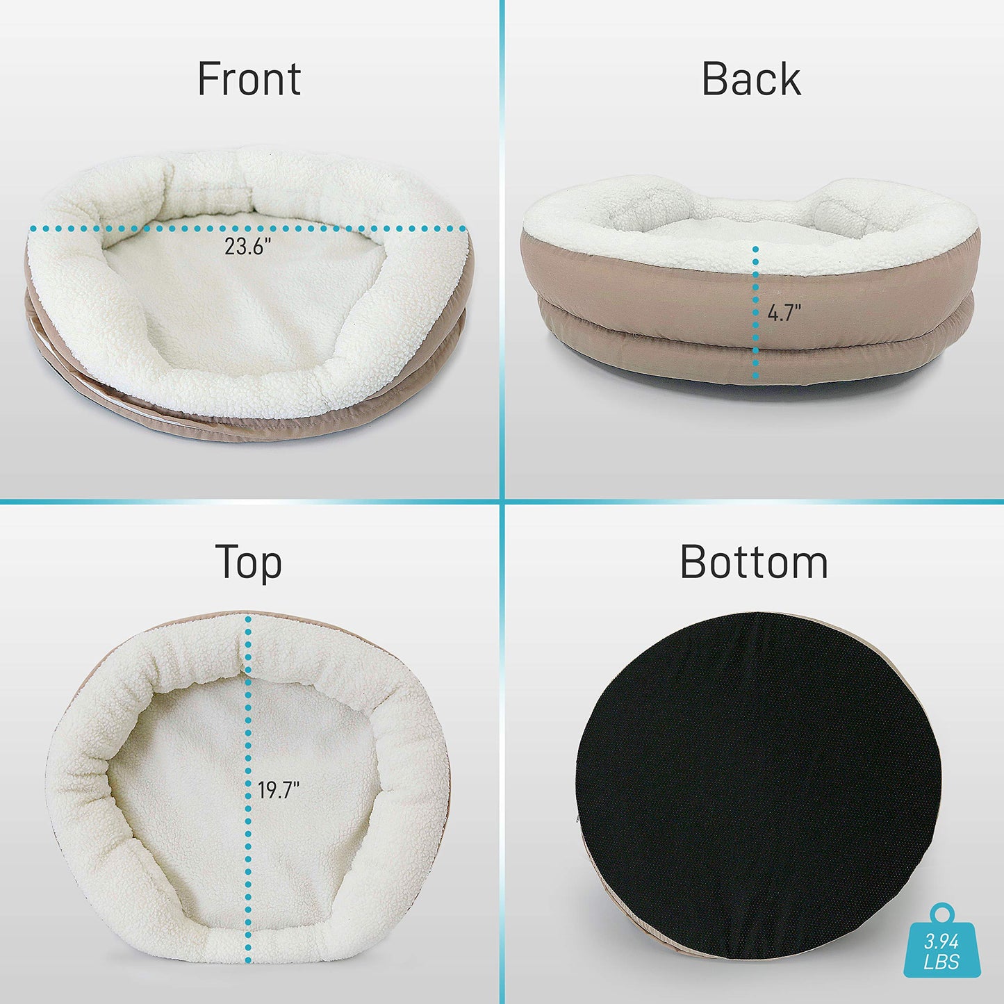 SereneLife Electric Heated Pet Warmer Bed | Low Power Warming Heating Soft Cushion Sleeping Blanket Dog Cat Bed Warmer Pad, for Canine Hound Dogs Puppy Kitty Cats Indoor Animal Keep Your Pets Warm at