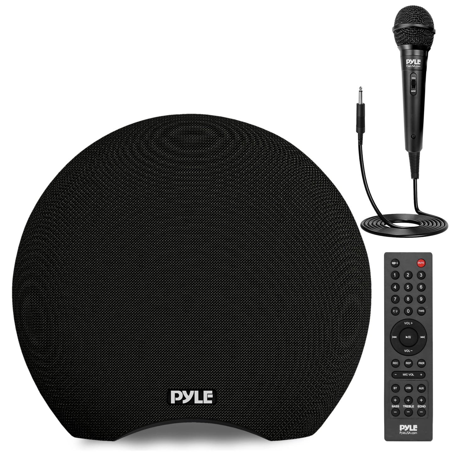 Pyle Portable Waterproof Bluetooth Speaker - 280 Watt Max Output Power, Wireless Music Streaming, Rechargeable Battery, MP3/WMA/FLAC Digital Audio File Support, & Remote Control Battery Operated