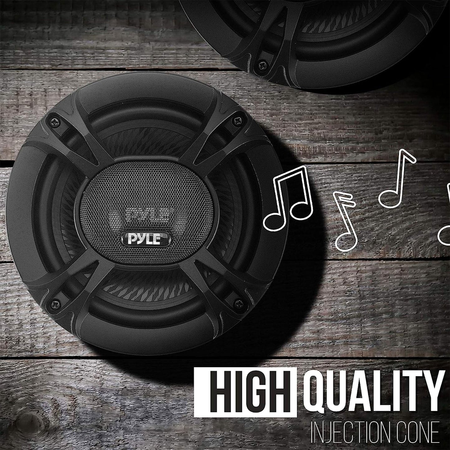 Pyle 2-Way Universal Car Stereo Speakers - 240W 4" Coaxial Loud Pro Audio Car Speaker Universal OEM Quick Replacement Component Speaker Vehicle Door/Side Panel Mount Compatible PL412BK (Pair), Black