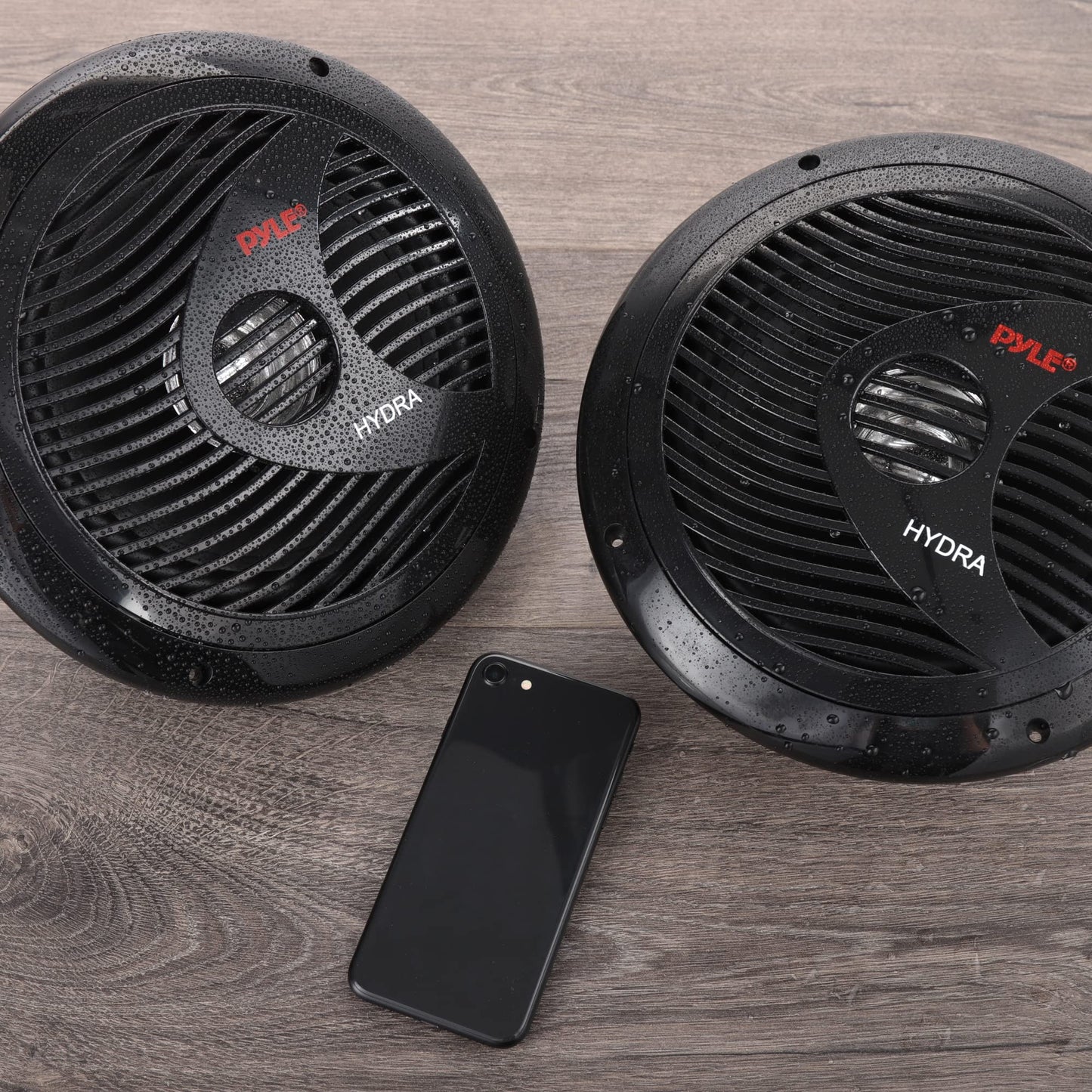 Pyle Marine Speakers, Boat Speakers, Marine Speaker - Dual 180W 4 Ohm, Waterproof, PP Cone, Rubber Surround, 20 Oz Magnet, 1.5" Voice Coil, Includes Speaker Wire & Mounting Hardware