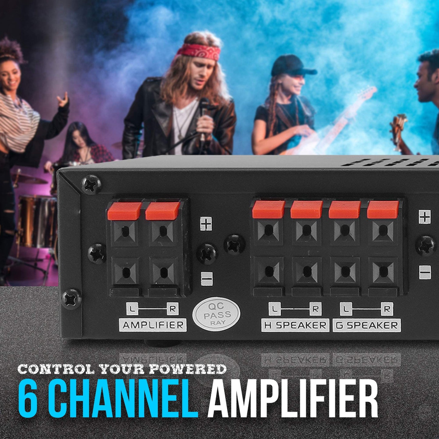 Pyle Premium New and Improved 8 Zone Channel Speaker Switch Selector Switch Box Hub Distribution Box for Multi-Channel High Powered Stereo Amplifier A/B/C/D Switches | 6 Pairs Of speakers - PSS8